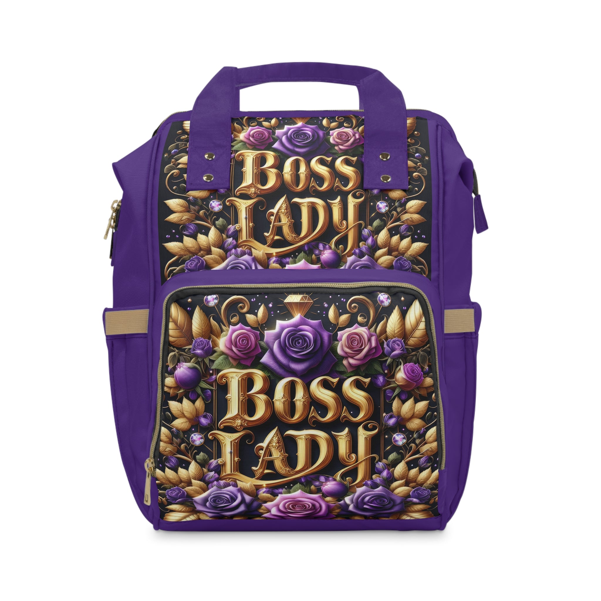 Boss Lady Multifunctional Backpack | Stylish Baby Bag for Moms | Trendy Diaper Bag | Gift for New Parents | Travel and Everyday Use