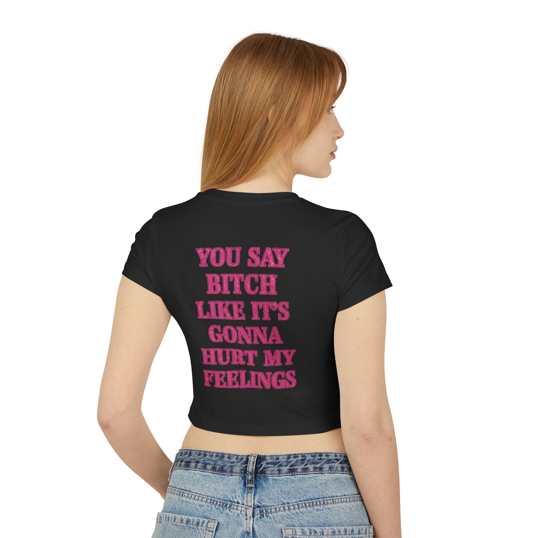 Sassy Women's Baby Tee: Trendy Graphic Crop Top, Perfect for Casual Wear, Self-Expression, Gifts, Birthdays, Girls Night Out