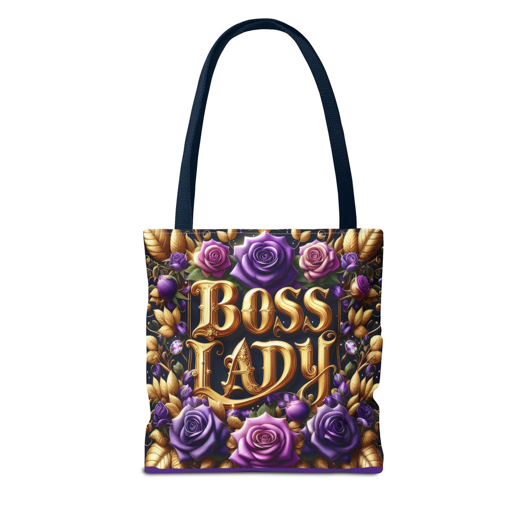 Boss Lady Tote Bag - Stylish Accessory for Empowered Women, Gift for Her, Floral Design, Everyday Use, Business and Casual Chic