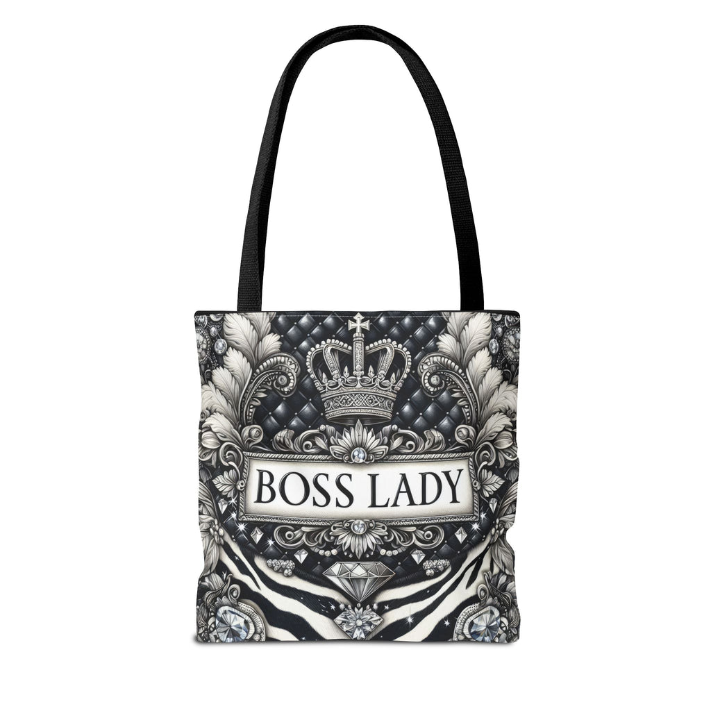 Boss Lady Inspirational Tote Bag, Motivational Gift for Women, Reusable Shopping Bag, Travel Accessory, Gym Bag, Self-Care Reminder