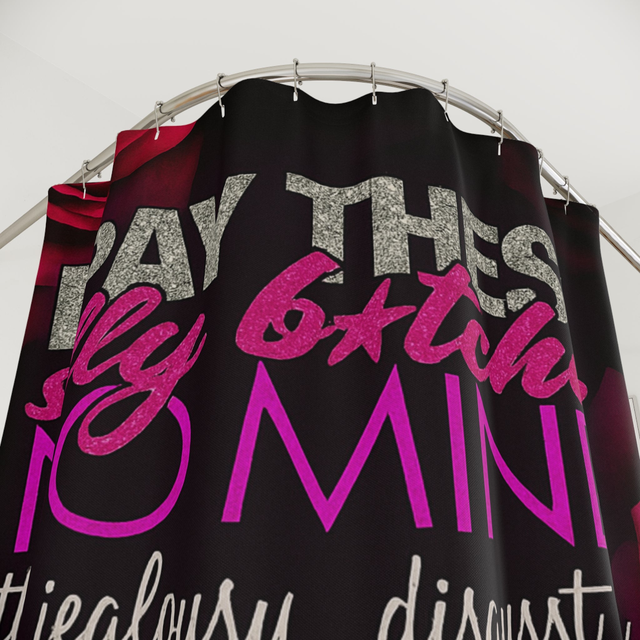 Bold Statement Shower Curtain "Silly Bitches" - Fun Bathroom Decor, Edgy Home Art, Unique Gift for Friends, Stylish Bathroom Accent