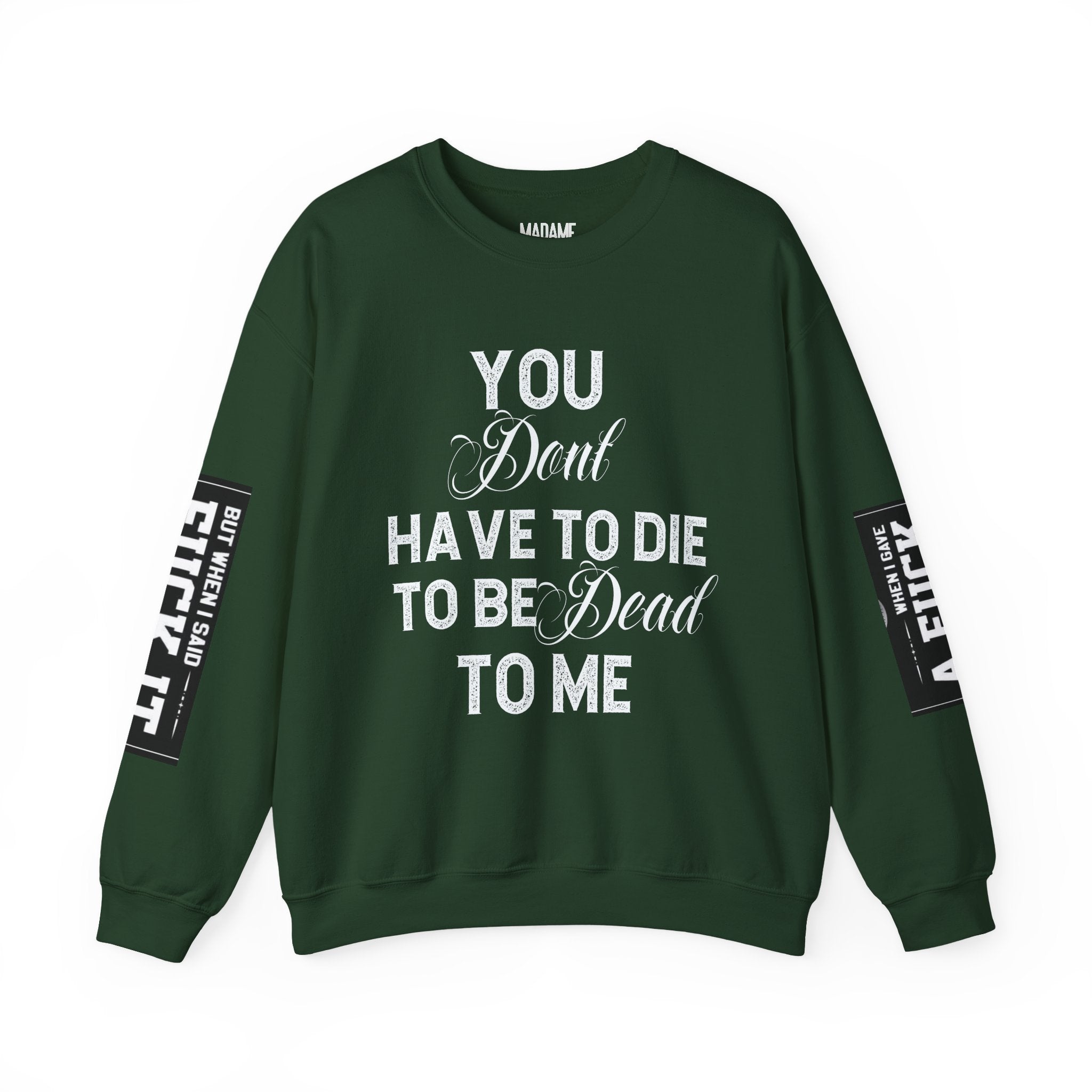 Gothic Sweatshirt, Dark Funny Quote Jumper, Sarcastic Unisex Pullover, Edgy Graphic Sweater, Alternative Streetwear Top, Grunge Clothing,