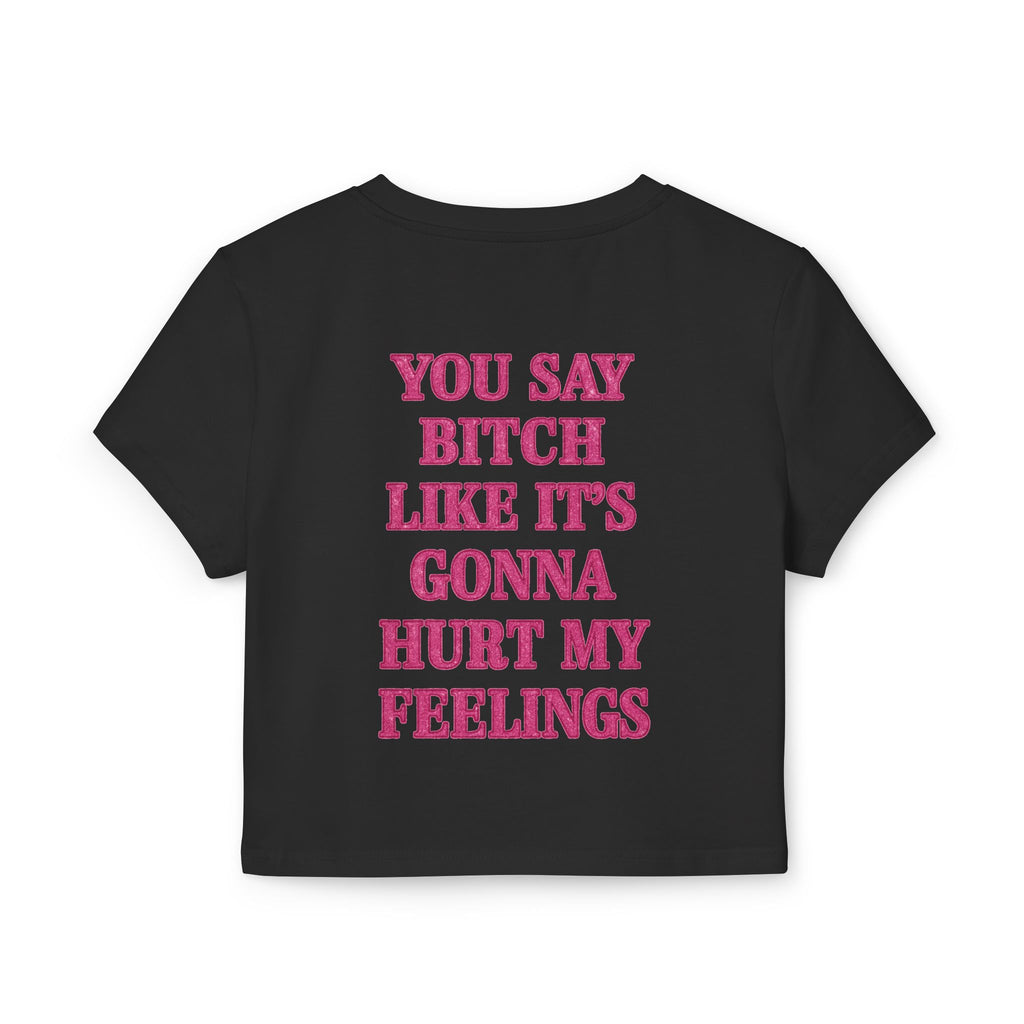 Sassy Women's Baby Tee: Trendy Graphic Crop Top, Perfect for Casual Wear, Self-Expression, Gifts, Birthdays, Girls Night Out