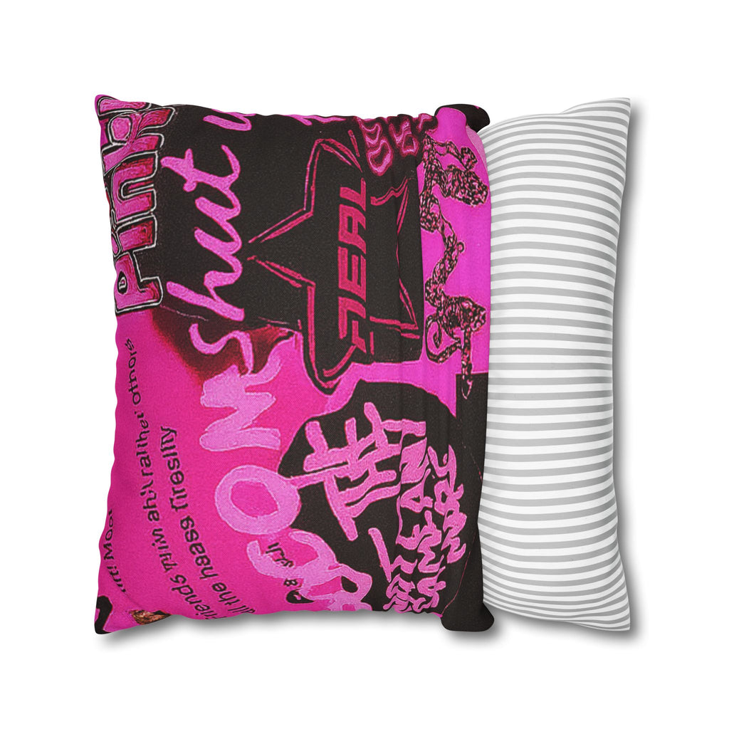 I Am That Girl in Pink Bold Graphic Pillowcase, Funky Home Decor, Statement Cushion,, Unique Bedroom Accessories