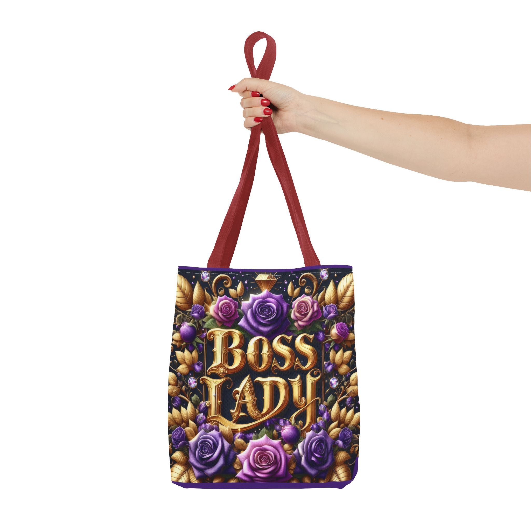 Boss Lady Tote Bag - Stylish Accessory for Empowered Women, Gift for Her, Floral Design, Everyday Use, Business and Casual Chic