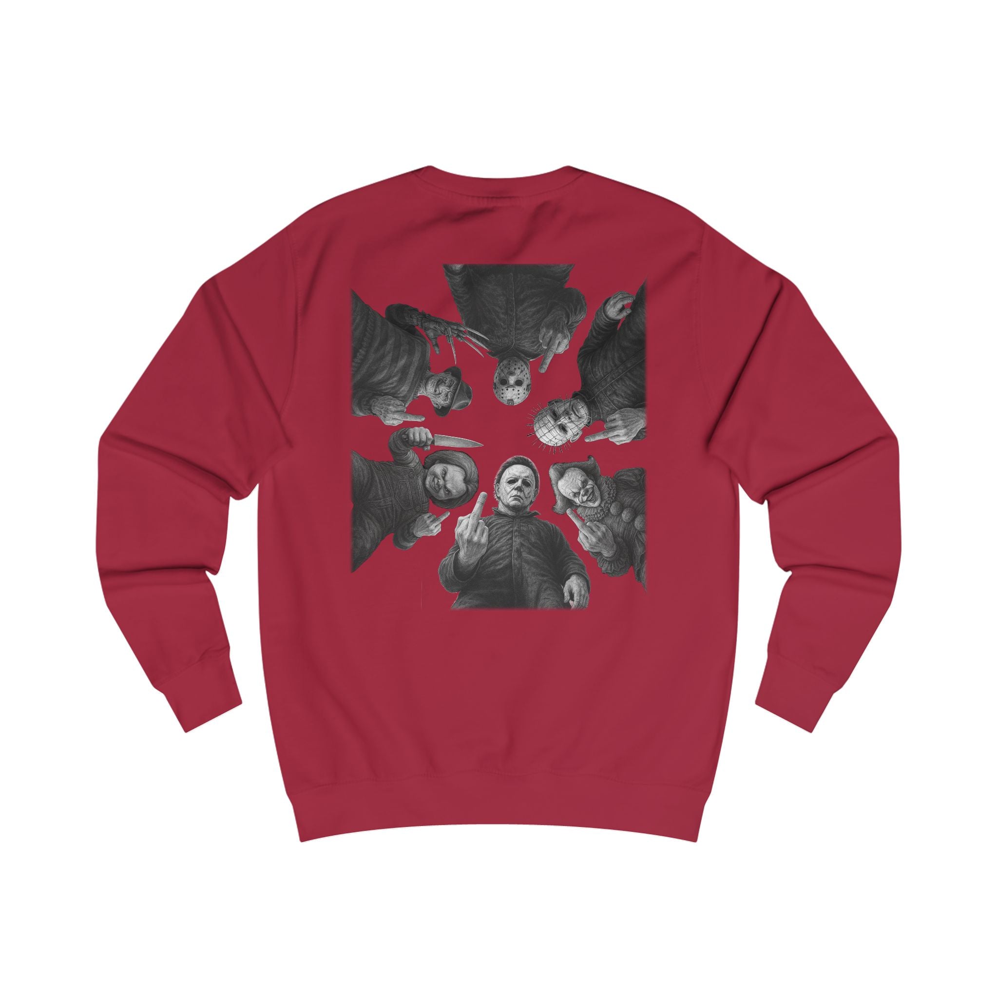 Retro Horror Trick or Treat Unisex Sweatshirt | Cozy Halloween Apparel, Perfect for Fall Celebrations, Gift for Ghost Lovers, Holiday Fashion