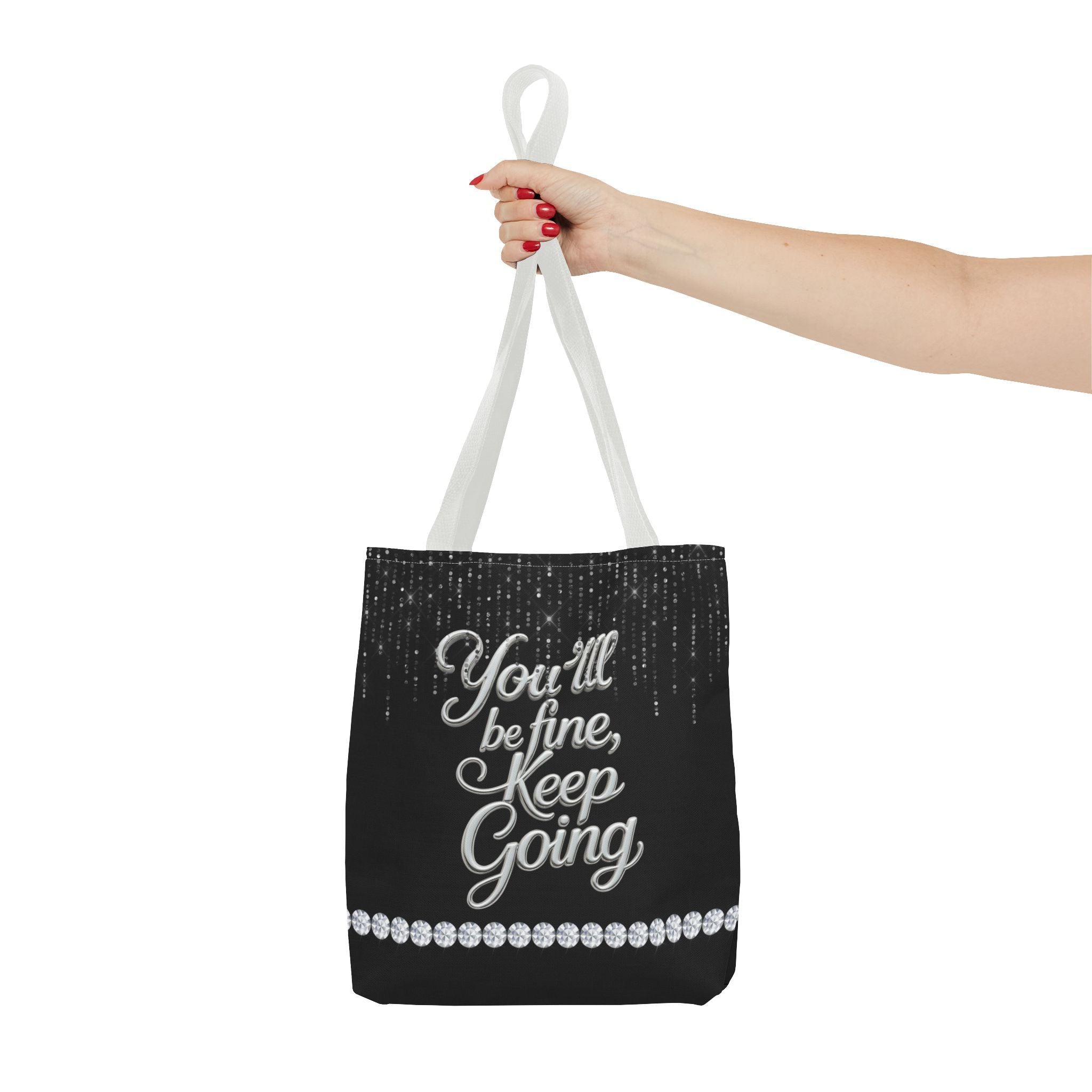 You'll Be Fine Black Tote Bag
