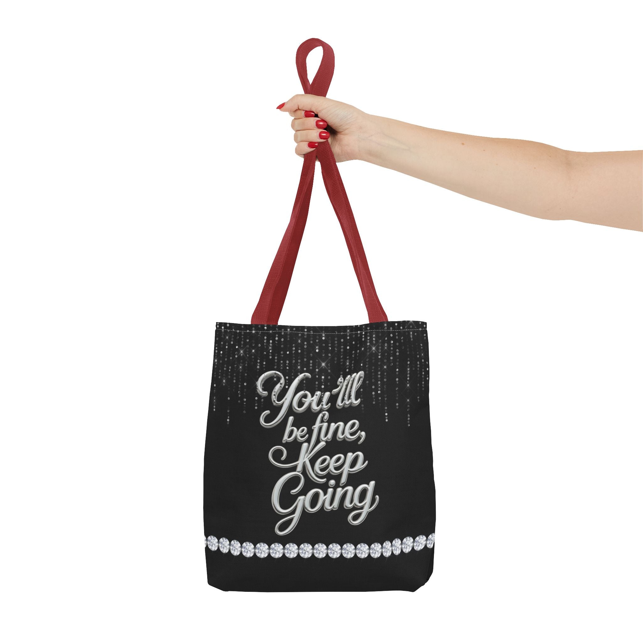You'll Be Fine Black Tote Bag