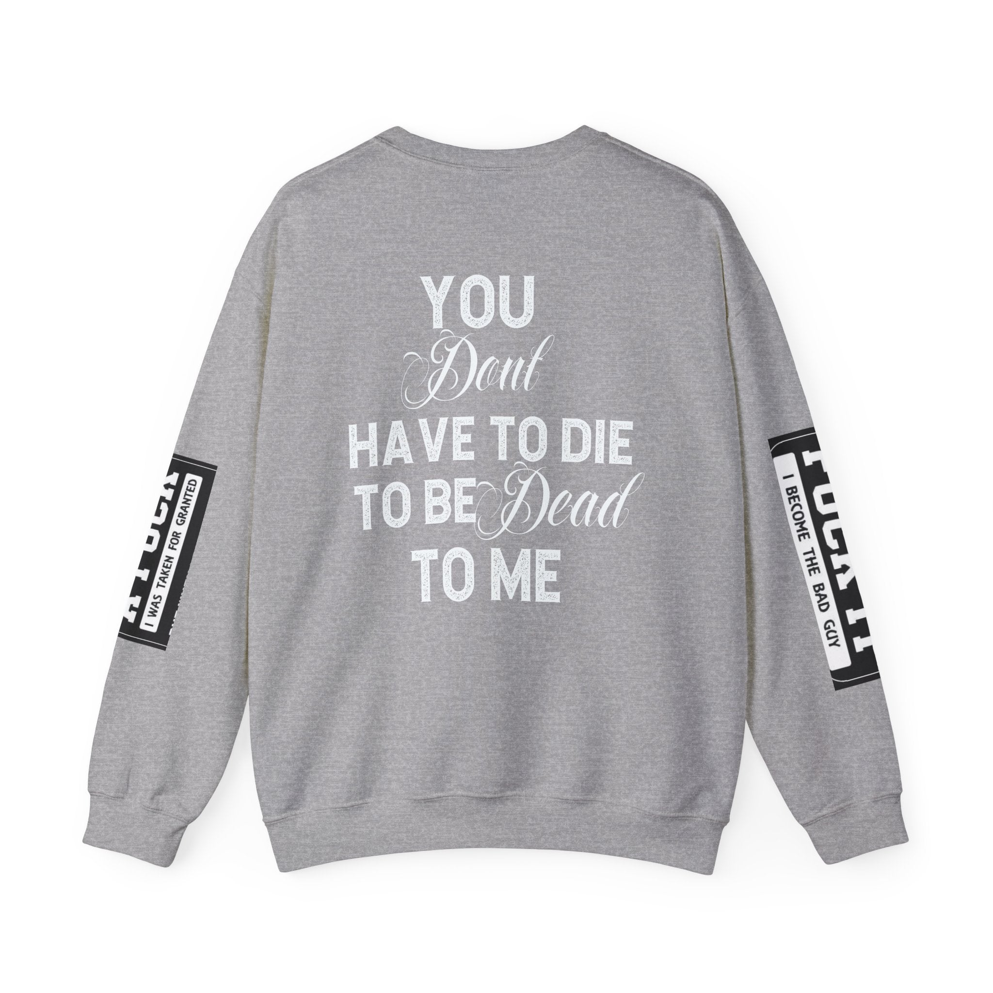 Gothic Sweatshirt, Dark Funny Quote Jumper, Sarcastic Unisex Pullover, Edgy Graphic Sweater, Alternative Streetwear Top, Grunge Clothing,