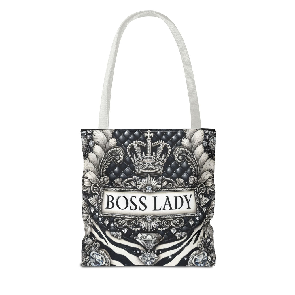 Boss Lady Inspirational Tote Bag, Motivational Gift for Women, Reusable Shopping Bag, Travel Accessory, Gym Bag, Self-Care Reminder