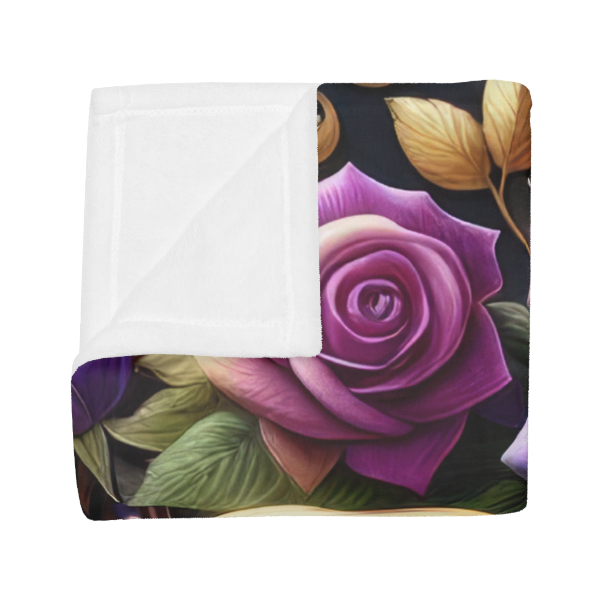 Boss Lady Plush Fleece Blanket, Cozy Throw Blanket, Flower Print Blanket, Gift for Her, Home Decor