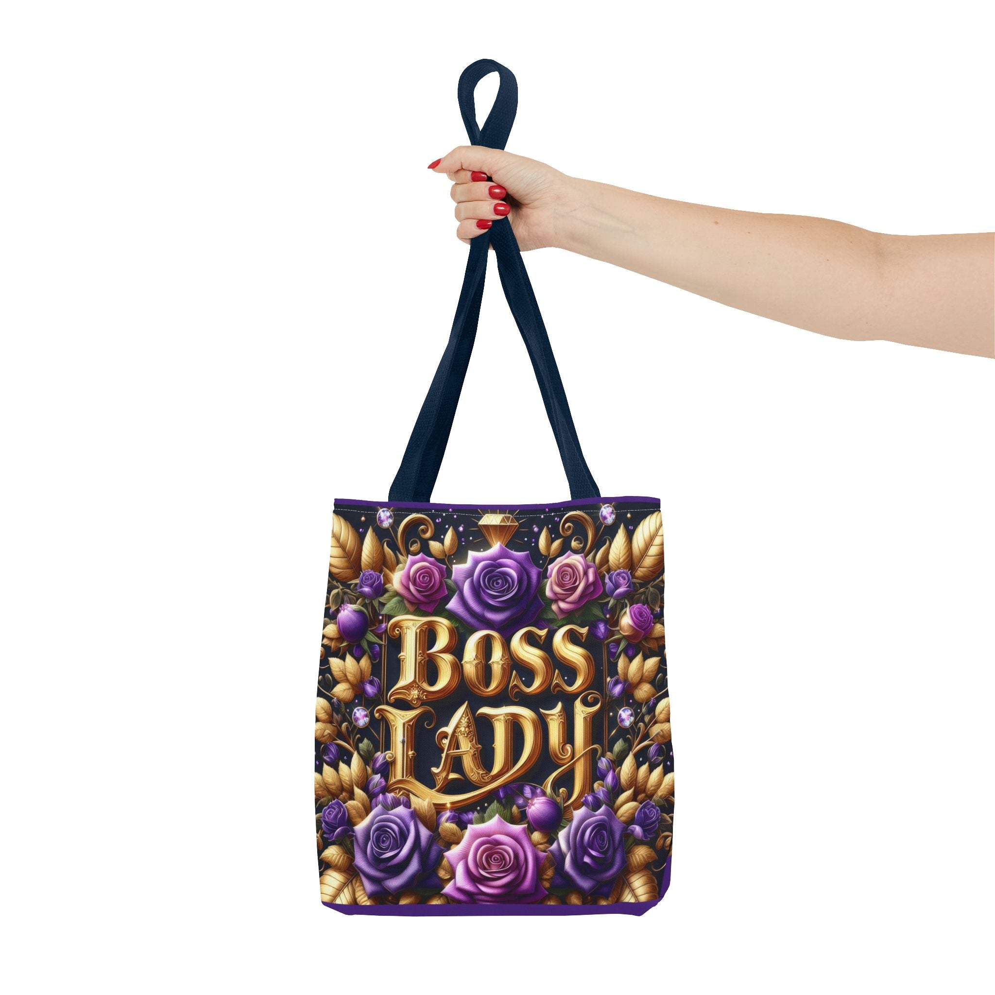 Boss Lady Tote Bag - Stylish Accessory for Empowered Women, Gift for Her, Floral Design, Everyday Use, Business and Casual Chic