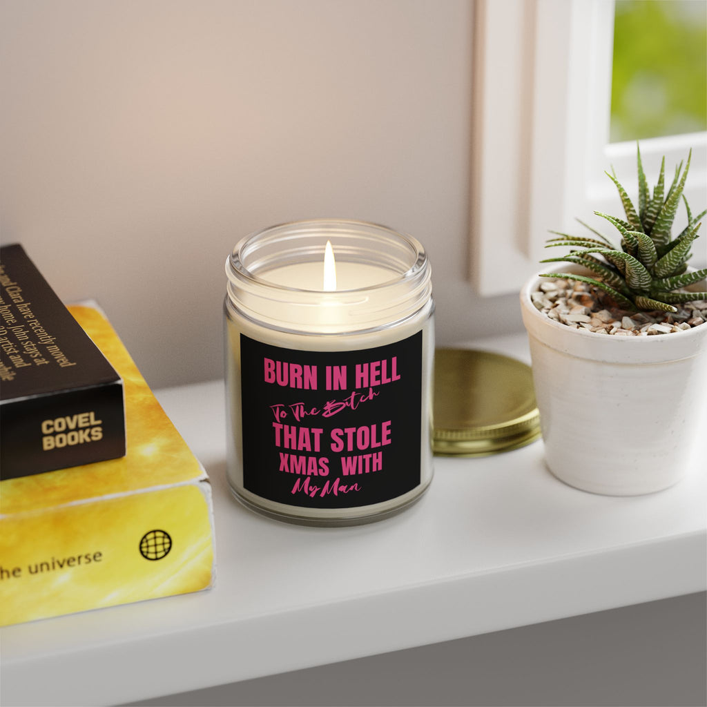 Revenge Scented Candles, Burn in Hell to the Bitch That stole My Man featuring, Natural Wax, Funny Candle, Revenge