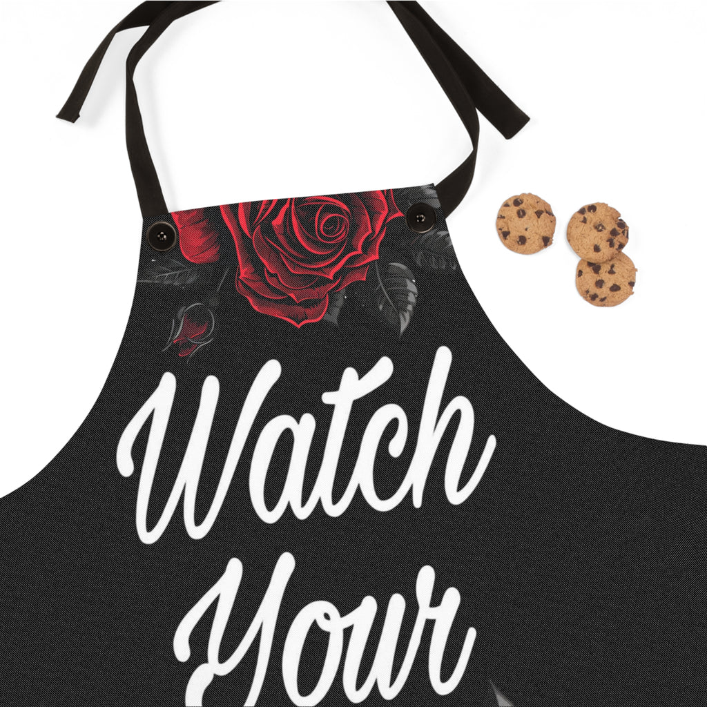 Apron, Funny Kitchen Cooking Apron for Adults, Chef Apron, Apron with Quote, Cooking Gift, Watch Your Mouth Apron