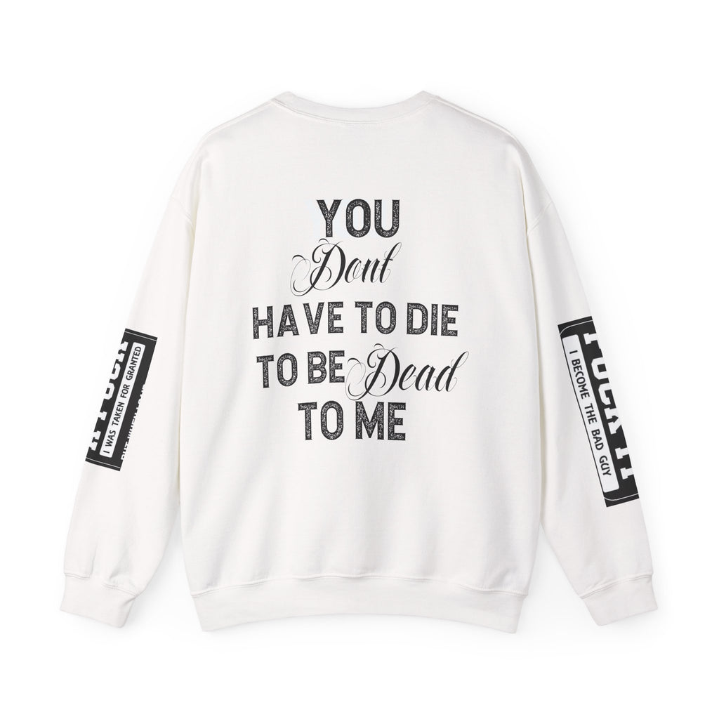 Gothic Sweatshirt, Dark Funny Quote Jumper, Sarcastic Unisex Pullover, Edgy Graphic Sweater, Alternative Streetwear Top, Grunge Clothing,