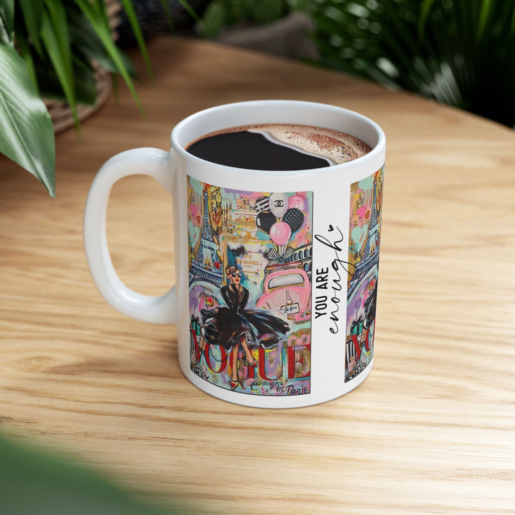 Chic Fashionista Ceramic Mug | Perfect for Coffee Lovers, Gift for Her, Stylish Teacup, Parisian Vibe, Home Decor