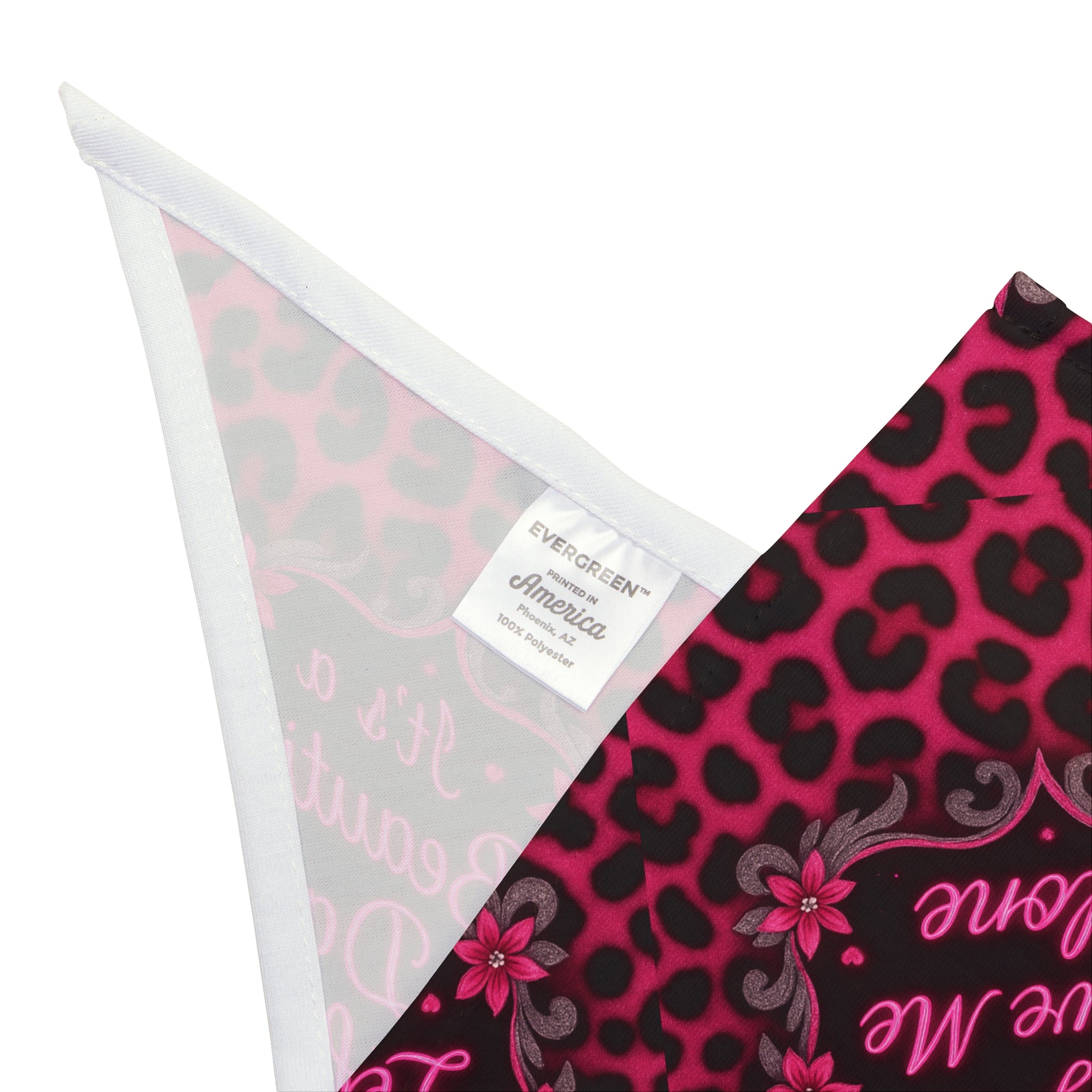 Hot Pink It's a Beautiful Day To Leave Me Alone Pet Bandana