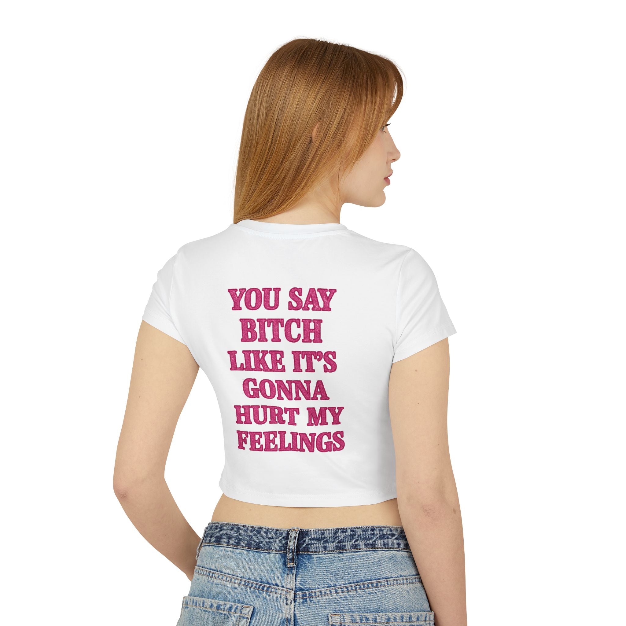 Sassy Women's Baby Tee: Trendy Graphic Crop Top, Perfect for Casual Wear, Self-Expression, Gifts, Birthdays, Girls Night Out