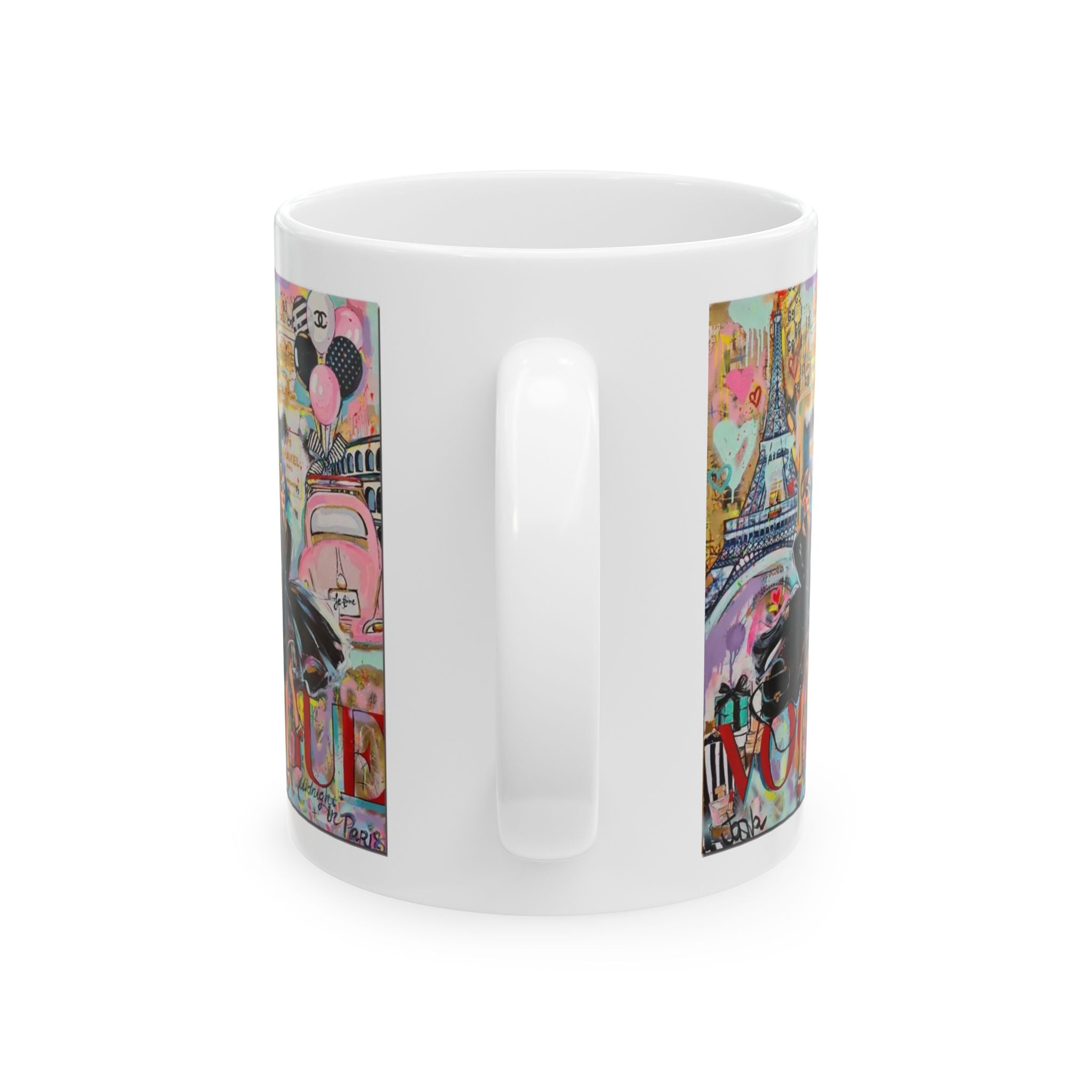 Chic Fashionista Ceramic Mug | Perfect for Coffee Lovers, Gift for Her, Stylish Teacup, Parisian Vibe, Home Decor