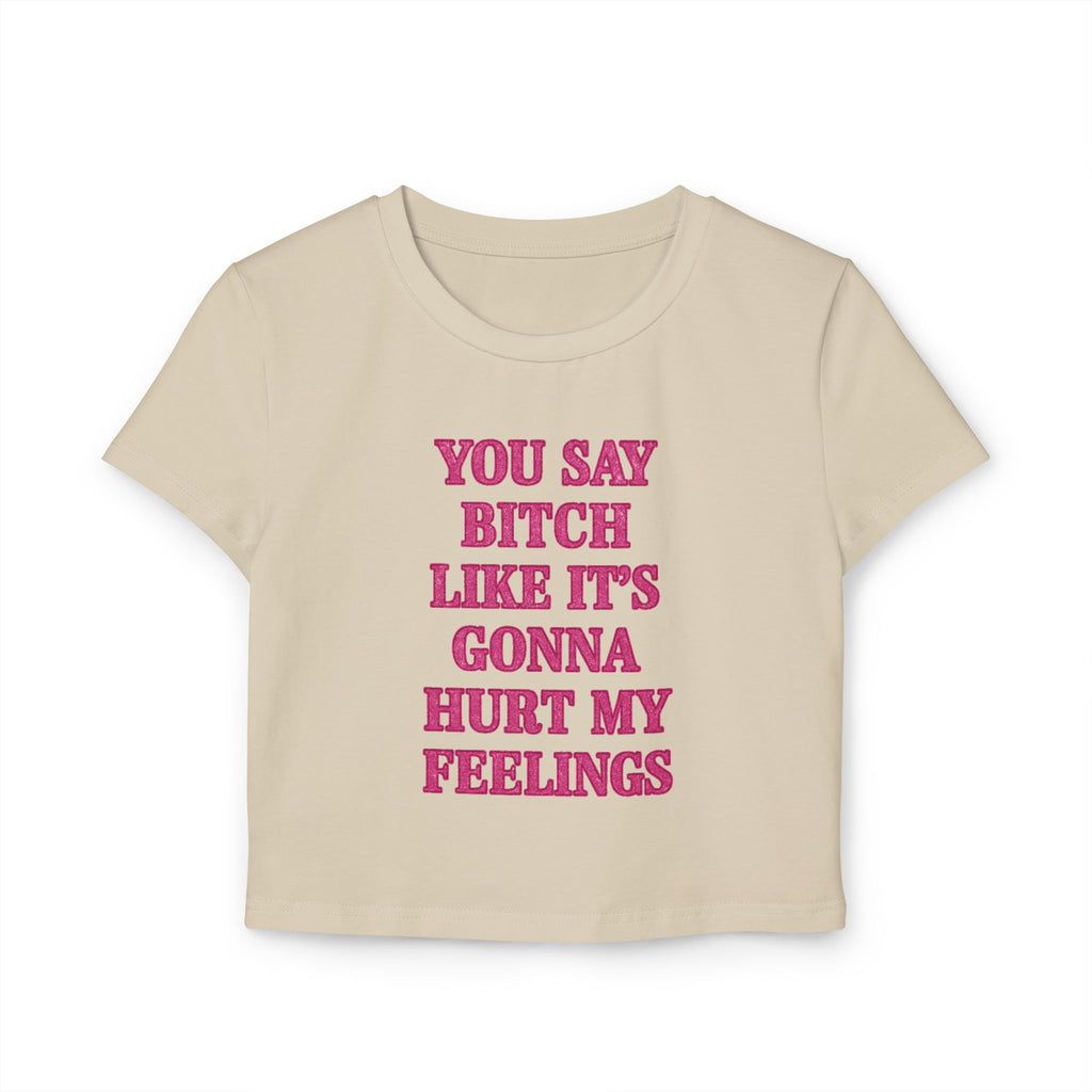Sassy Women's Baby Tee: Trendy Graphic Crop Top, Perfect for Casual Wear, Self-Expression, Gifts, Birthdays, Girls Night Out