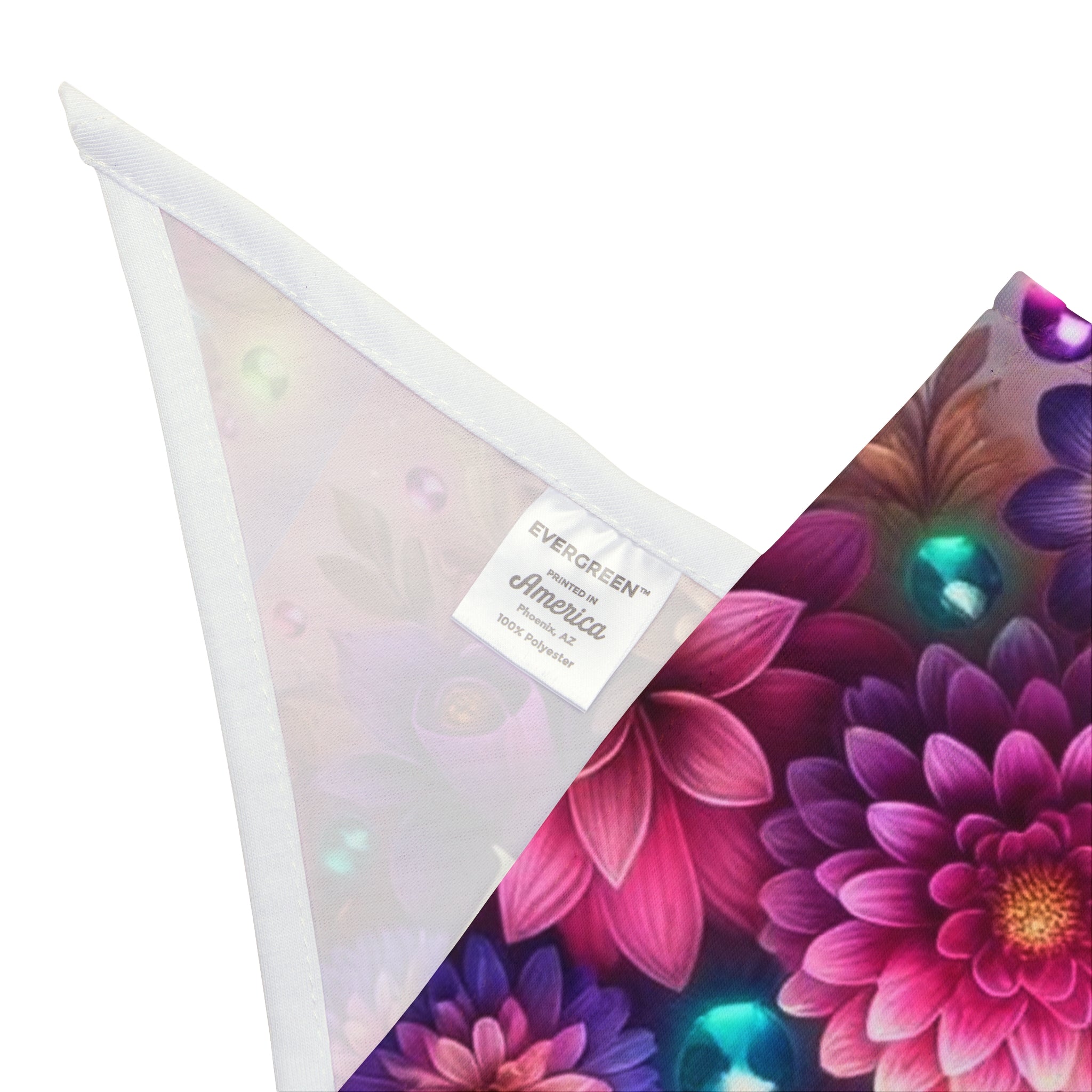 Jesus Loves You Floral Pet Bandana, Dog Accessory, Cute Pet Gift, Floral Pet Scarf, Holiday Pet Wear