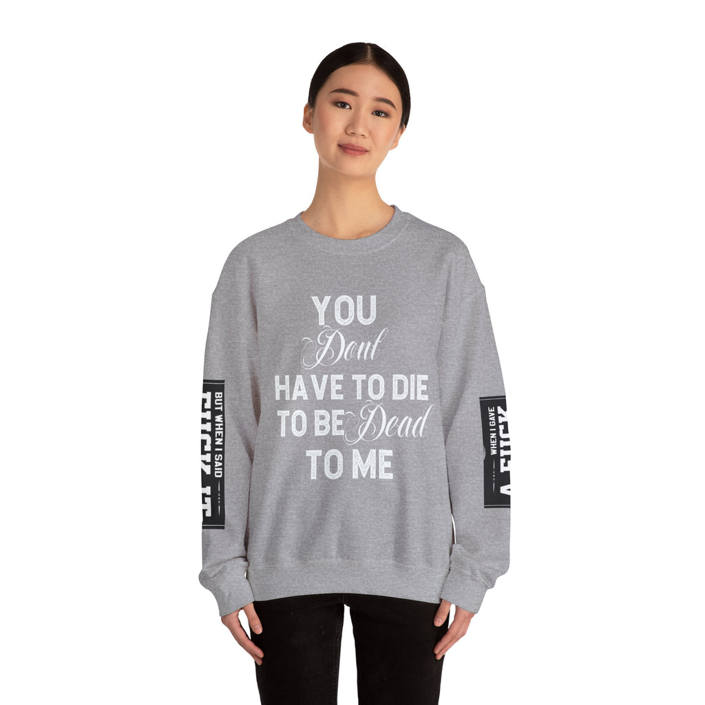 Gothic Sweatshirt, Dark Funny Quote Jumper, Sarcastic Unisex Pullover, Edgy Graphic Sweater, Alternative Streetwear Top, Grunge Clothing,