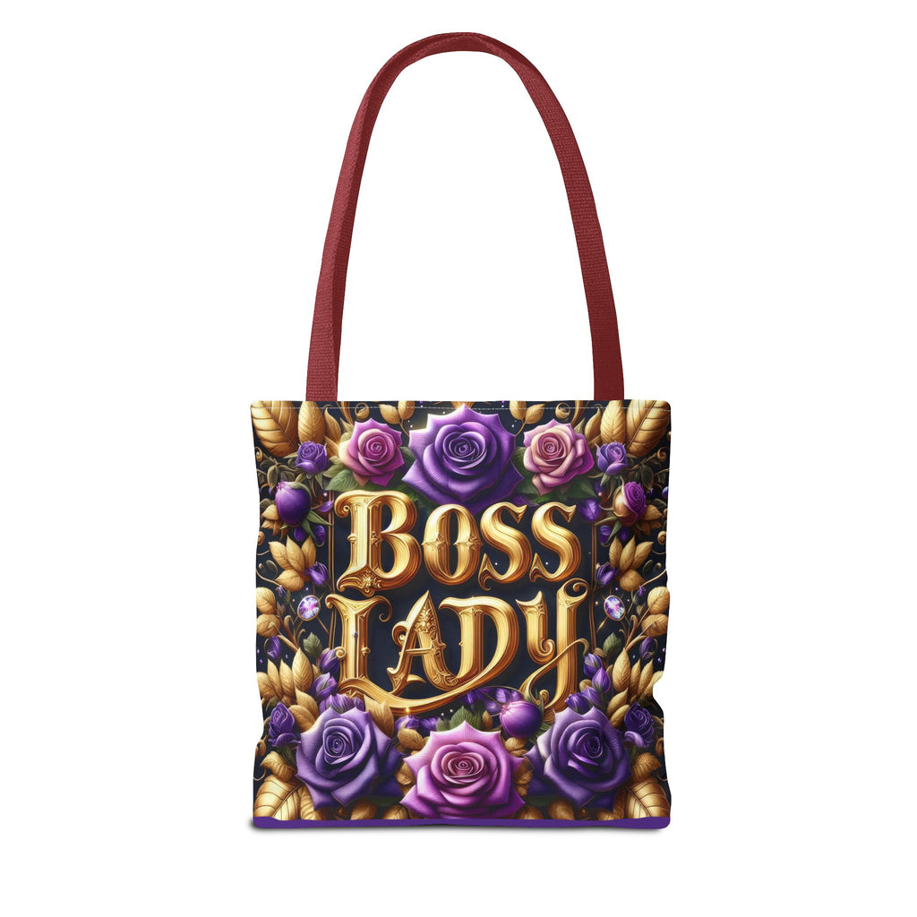 Boss Lady Tote Bag - Stylish Accessory for Empowered Women, Gift for Her, Floral Design, Everyday Use, Business and Casual Chic