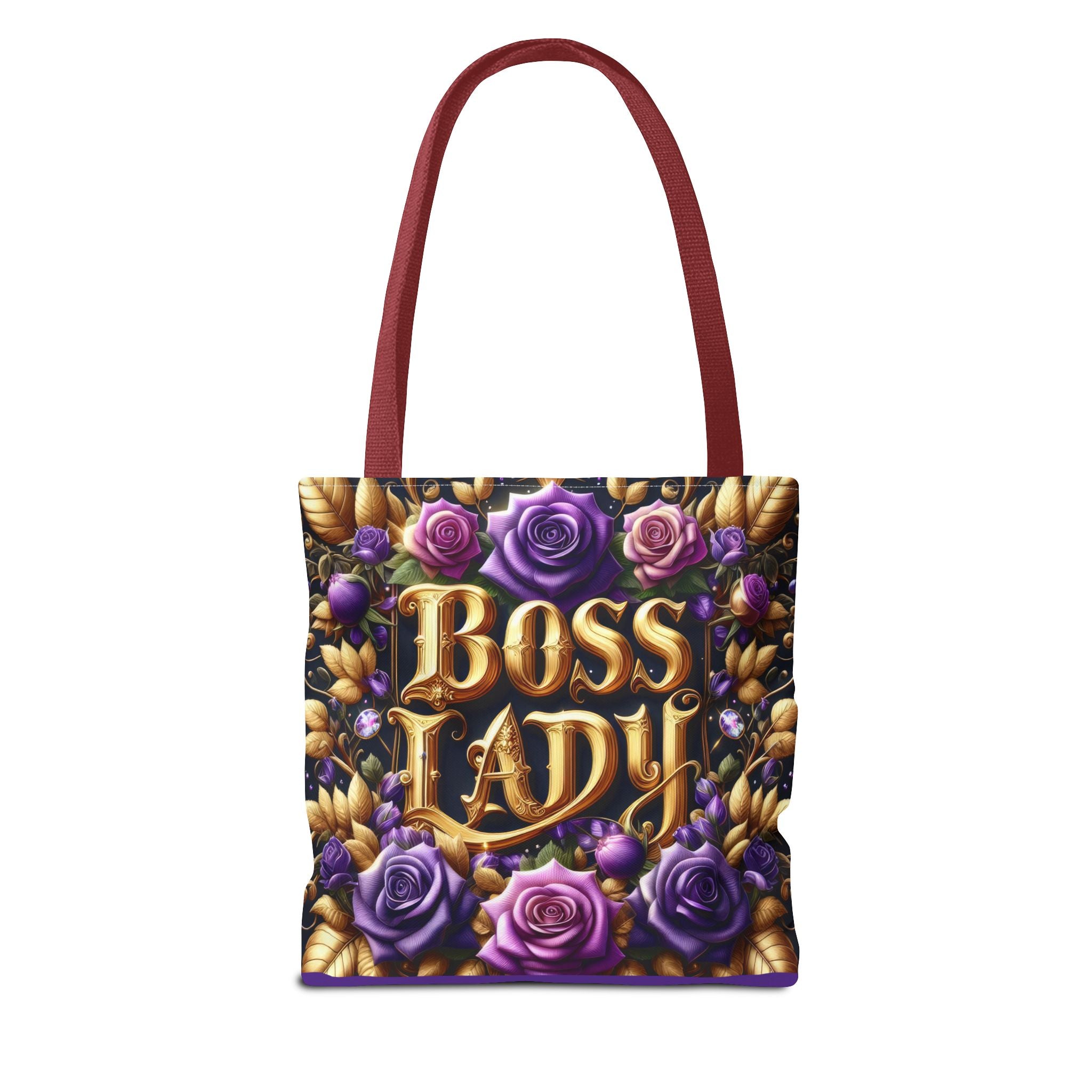 Boss Lady Tote Bag - Stylish Accessory for Empowered Women, Gift for Her, Floral Design, Everyday Use, Business and Casual Chic