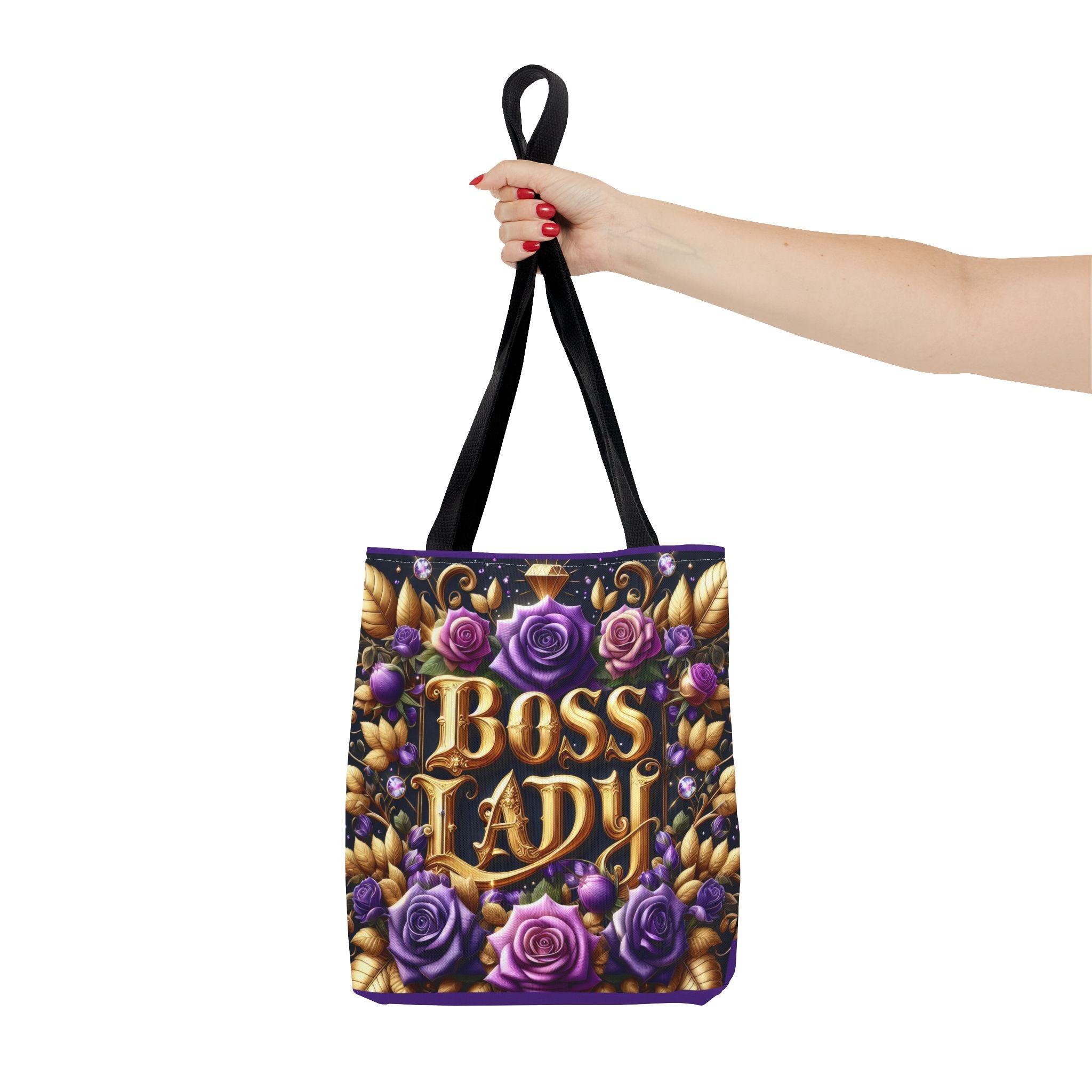 Boss Lady Tote Bag - Stylish Accessory for Empowered Women, Gift for Her, Floral Design, Everyday Use, Business and Casual Chic