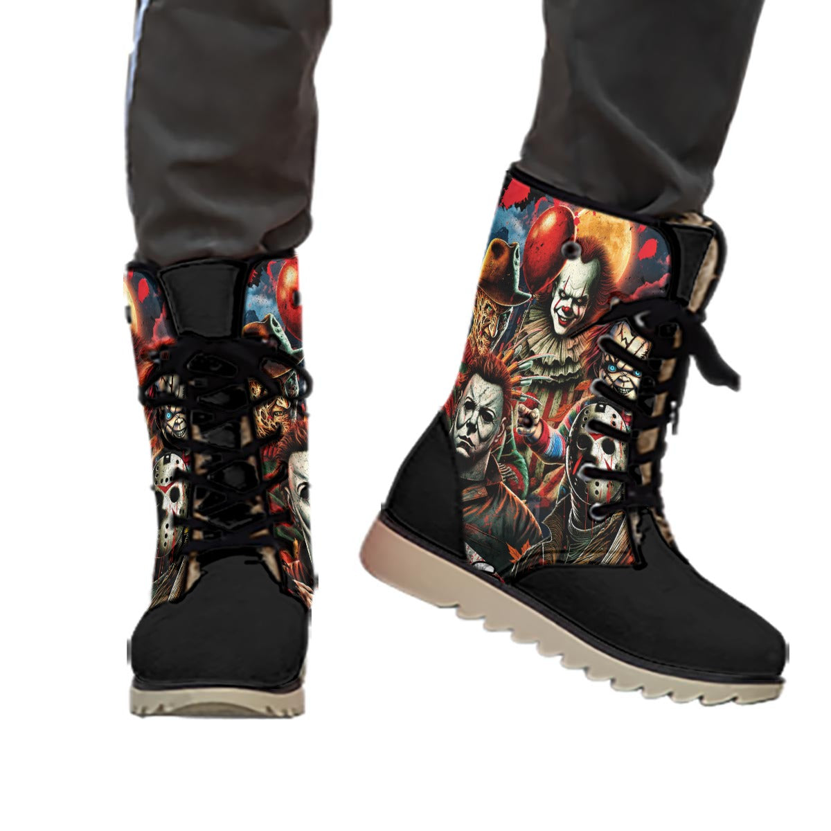Retro Horror FRIENDS Women's Plush Boots