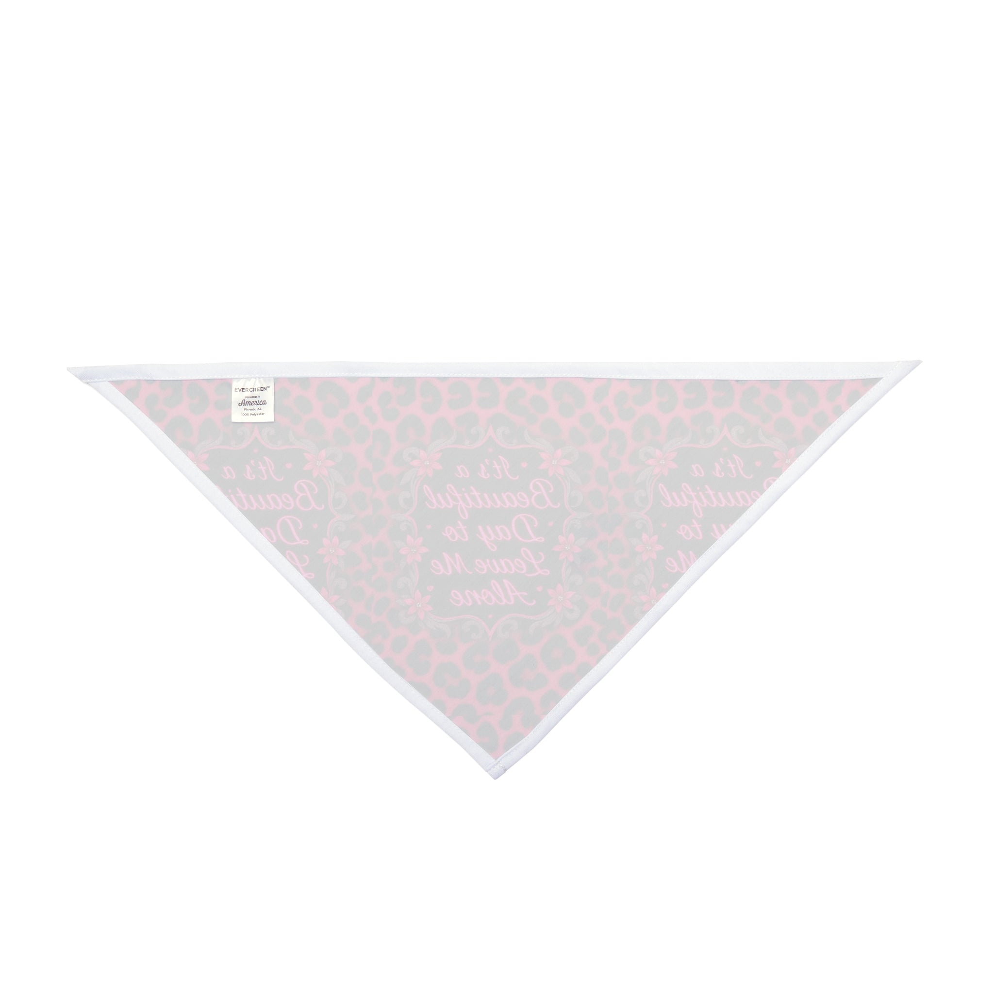 Hot Pink It's a Beautiful Day To Leave Me Alone Pet Bandana