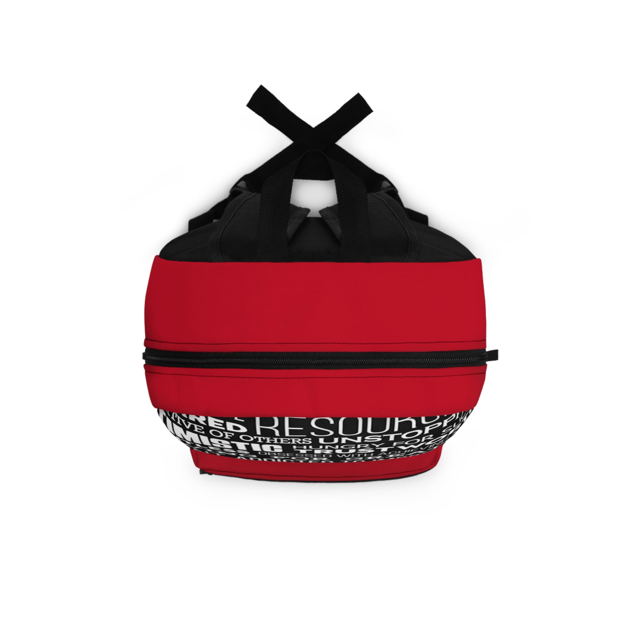 Inspiration-Driven Red Backpack | Motivational Quotes, School Bag, Travel Backpack, Gift for Students, Empowerment Accessory