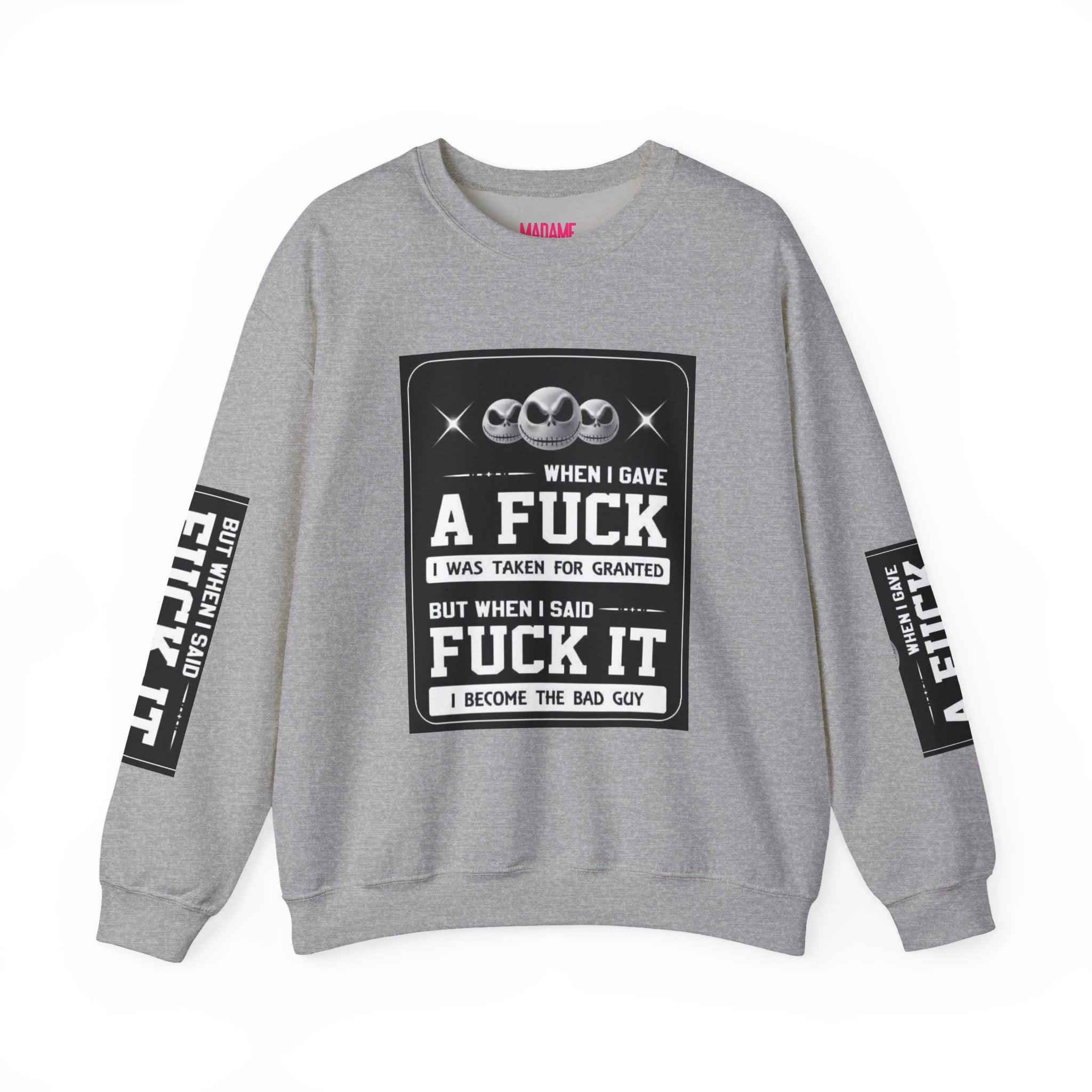 When I Gave a Statement Crewneck Sweatshirt Graphic Sweatshirt, Funny Casual Wear, Gift for Halloween, Unisex Sweater, Sarcasm Fans Apparel