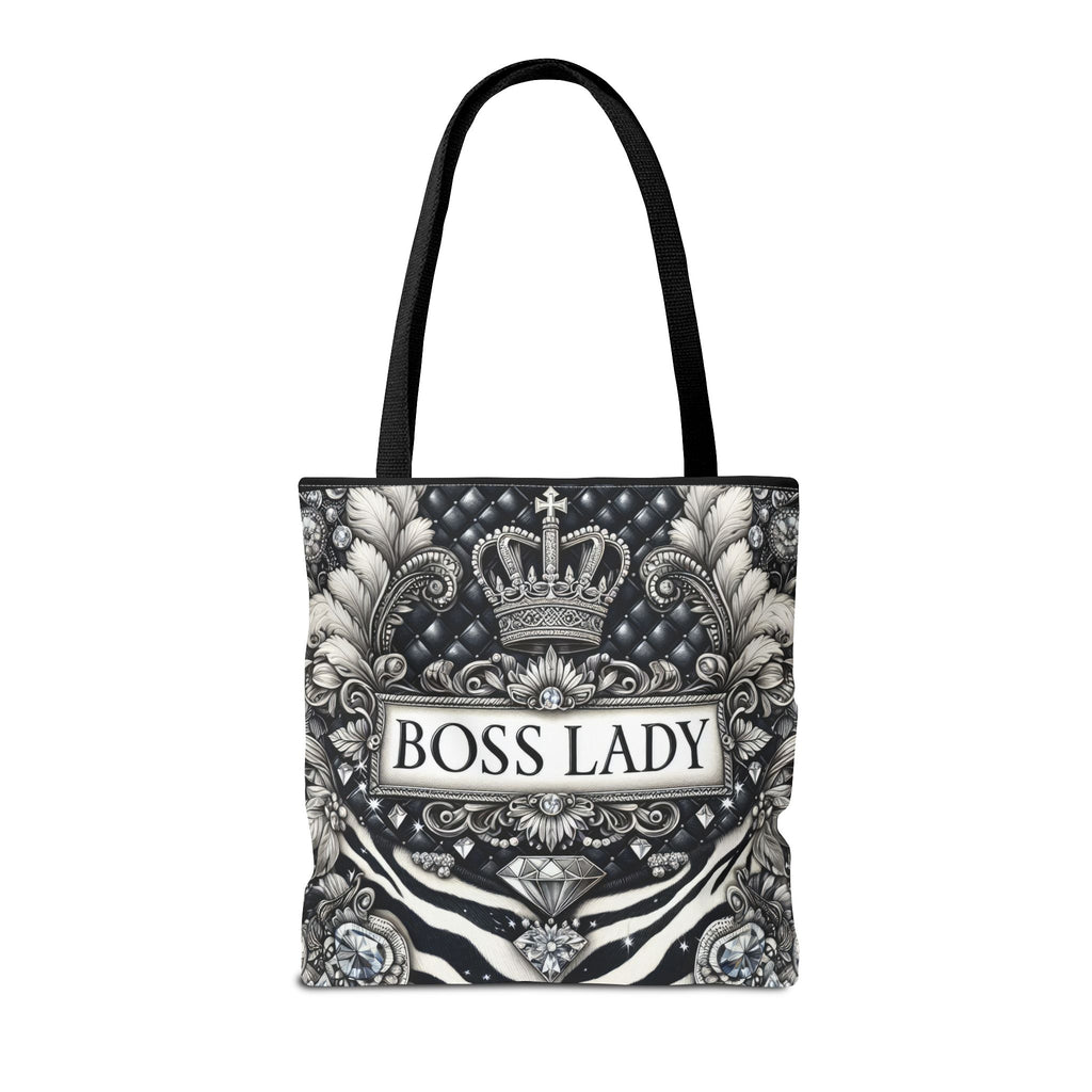 Boss Lady Inspirational Tote Bag, Motivational Gift for Women, Reusable Shopping Bag, Travel Accessory, Gym Bag, Self-Care Reminder