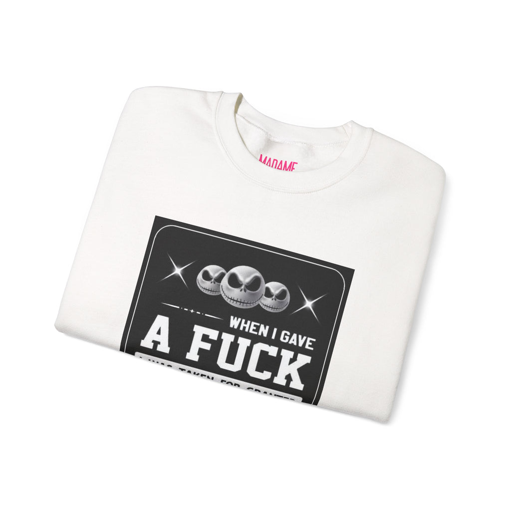 When I Gave a Statement Crewneck Sweatshirt Graphic Sweatshirt, Funny Casual Wear, Gift for Halloween, Unisex Sweater, Sarcasm Fans Apparel