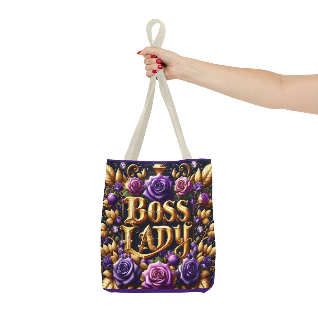 Boss Lady Tote Bag - Stylish Accessory for Empowered Women, Gift for Her, Floral Design, Everyday Use, Business and Casual Chic