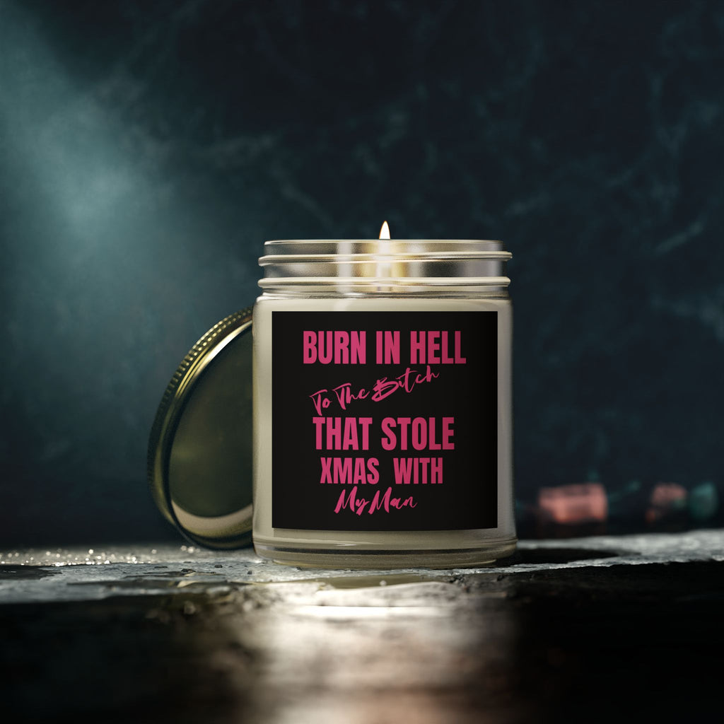 Revenge Scented Candles, Burn in Hell to the Bitch That stole My Man featuring, Natural Wax, Funny Candle, Revenge