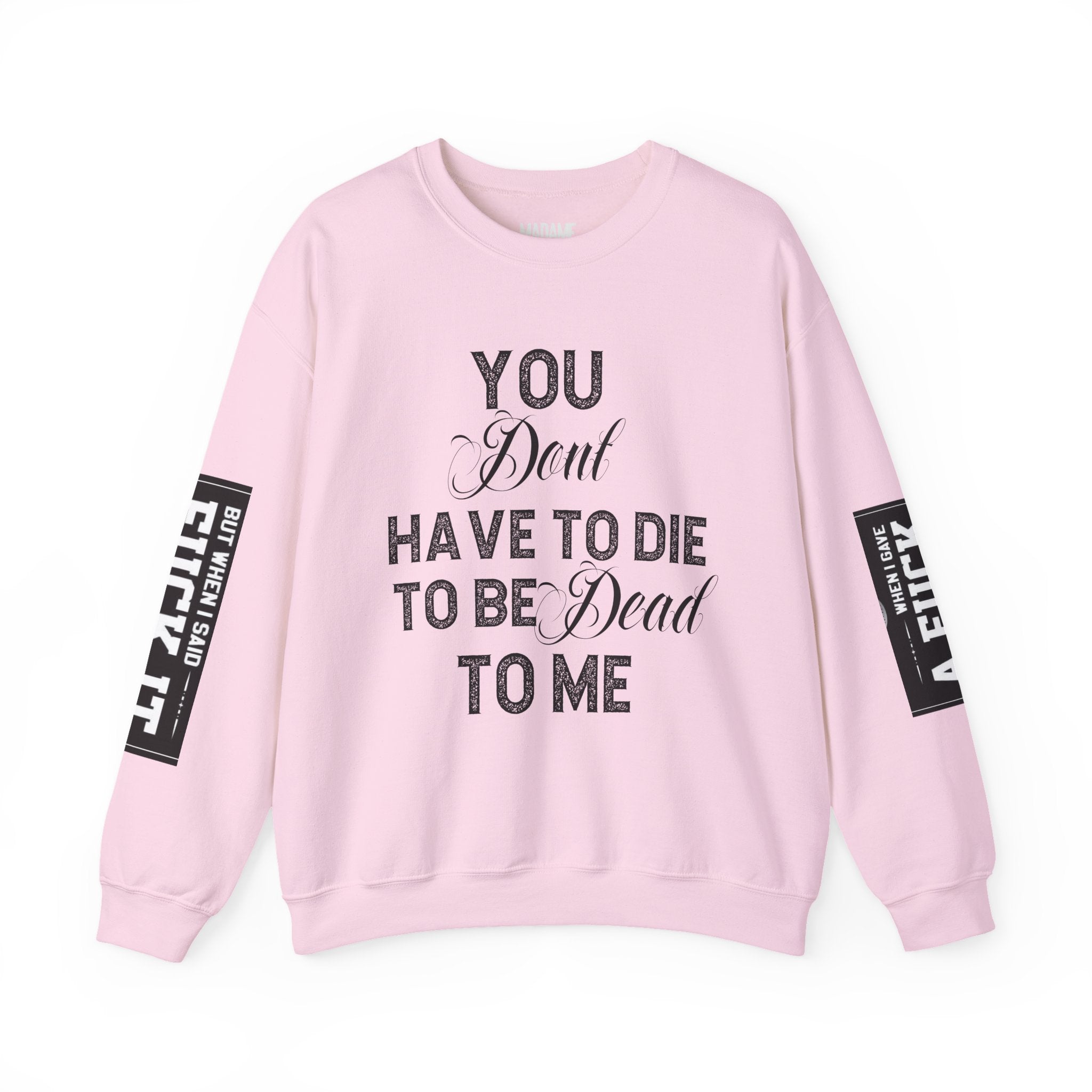 Gothic Sweatshirt, Dark Funny Quote Jumper, Sarcastic Unisex Pullover, Edgy Graphic Sweater, Alternative Streetwear Top, Grunge Clothing,