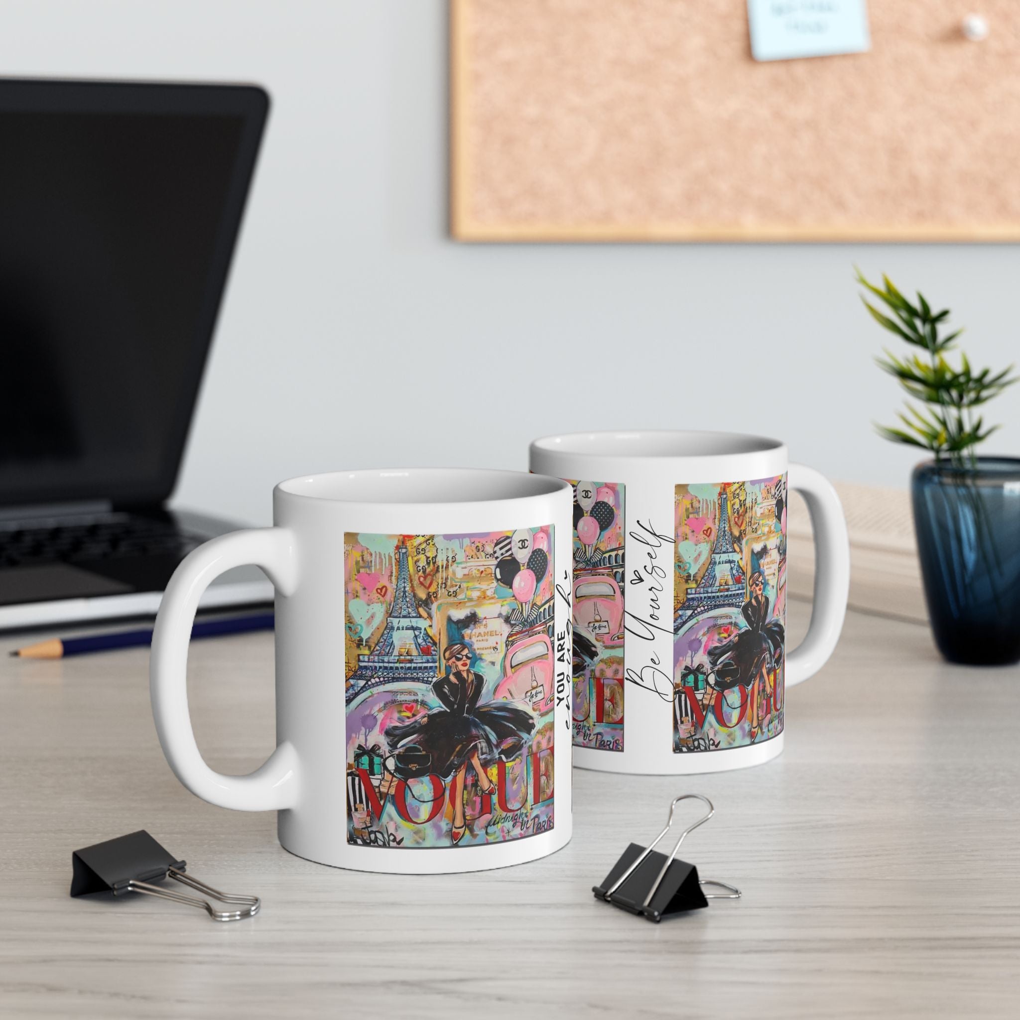 Chic Fashionista Ceramic Mug | Perfect for Coffee Lovers, Gift for Her, Stylish Teacup, Parisian Vibe, Home Decor