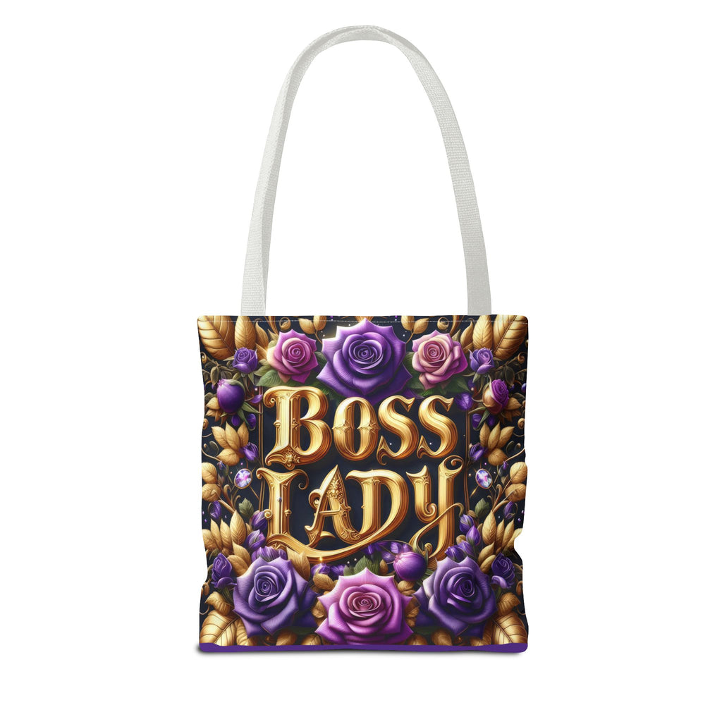 Boss Lady Tote Bag - Stylish Accessory for Empowered Women, Gift for Her, Floral Design, Everyday Use, Business and Casual Chic