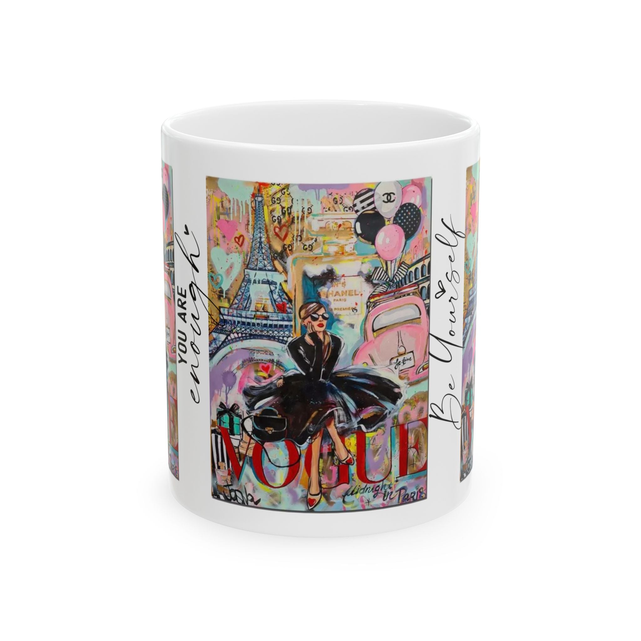 Chic Fashionista Ceramic Mug | Perfect for Coffee Lovers, Gift for Her, Stylish Teacup, Parisian Vibe, Home Decor