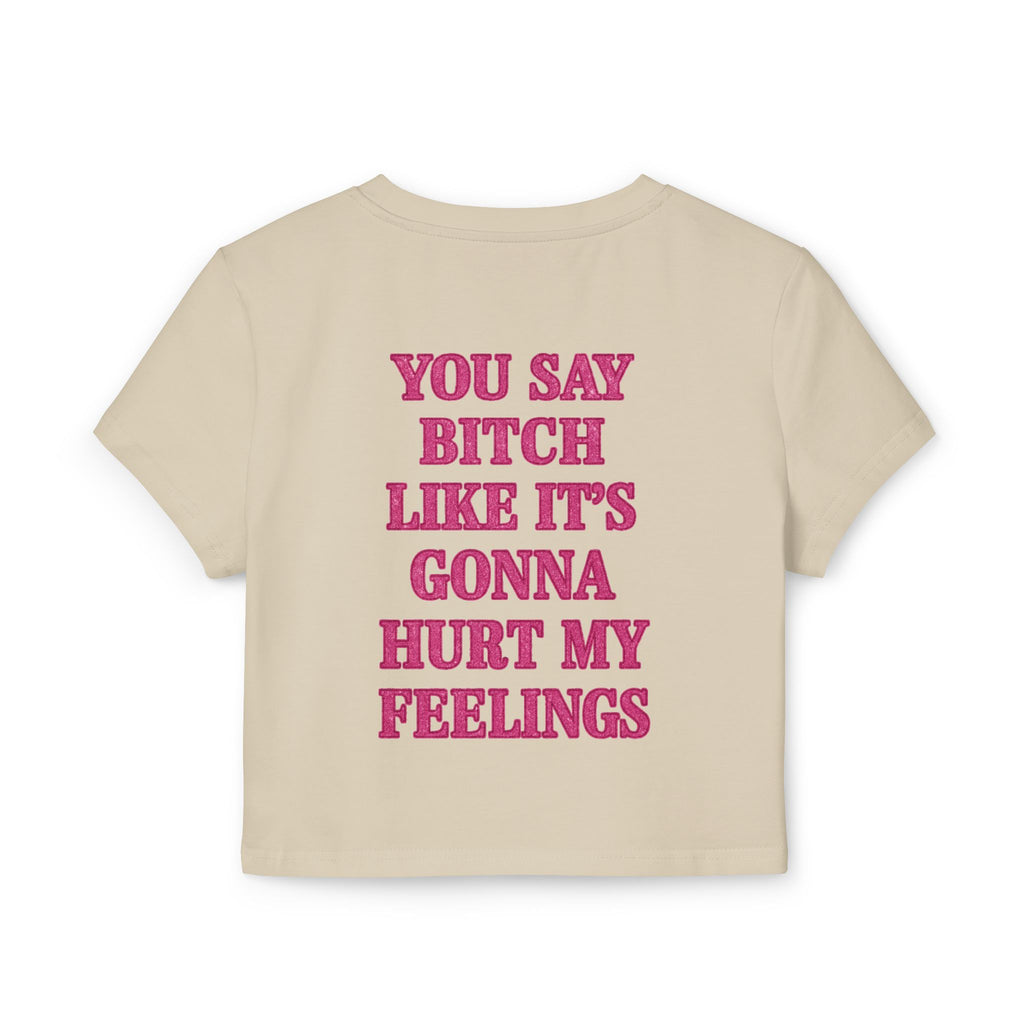 Sassy Women's Baby Tee: Trendy Graphic Crop Top, Perfect for Casual Wear, Self-Expression, Gifts, Birthdays, Girls Night Out