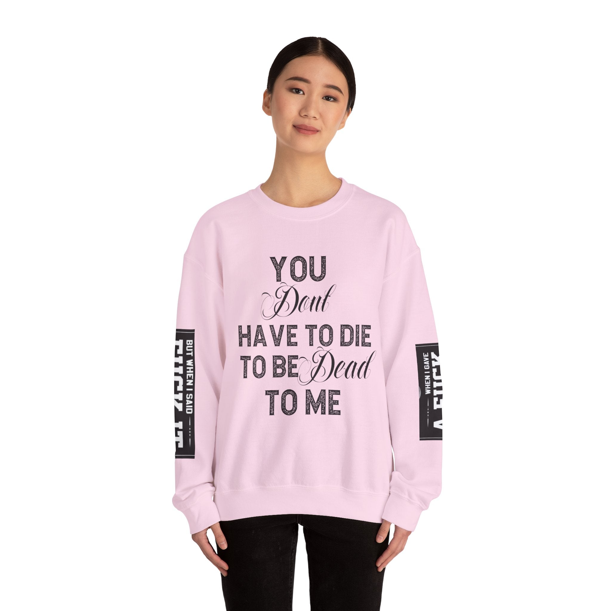 Gothic Sweatshirt, Dark Funny Quote Jumper, Sarcastic Unisex Pullover, Edgy Graphic Sweater, Alternative Streetwear Top, Grunge Clothing,