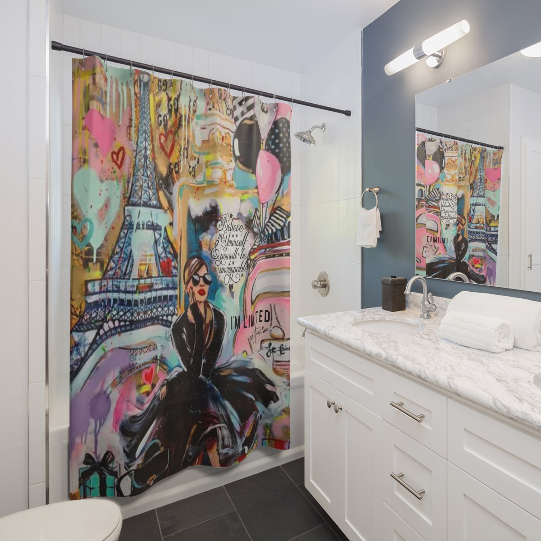 Shower Curtains - Fashion Lovers Believe in Yourself