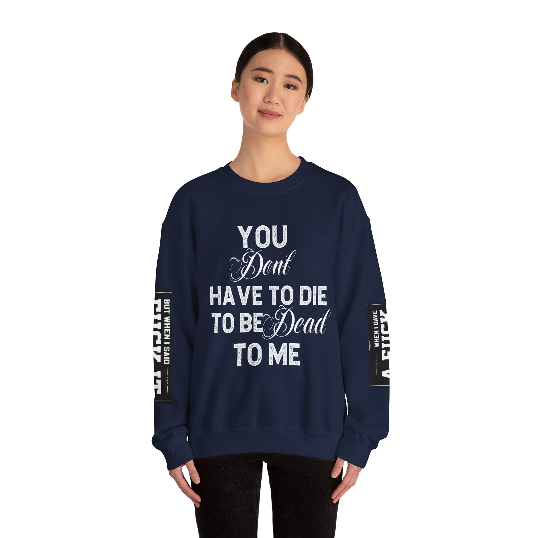 Gothic Sweatshirt, Dark Funny Quote Jumper, Sarcastic Unisex Pullover, Edgy Graphic Sweater, Alternative Streetwear Top, Grunge Clothing,