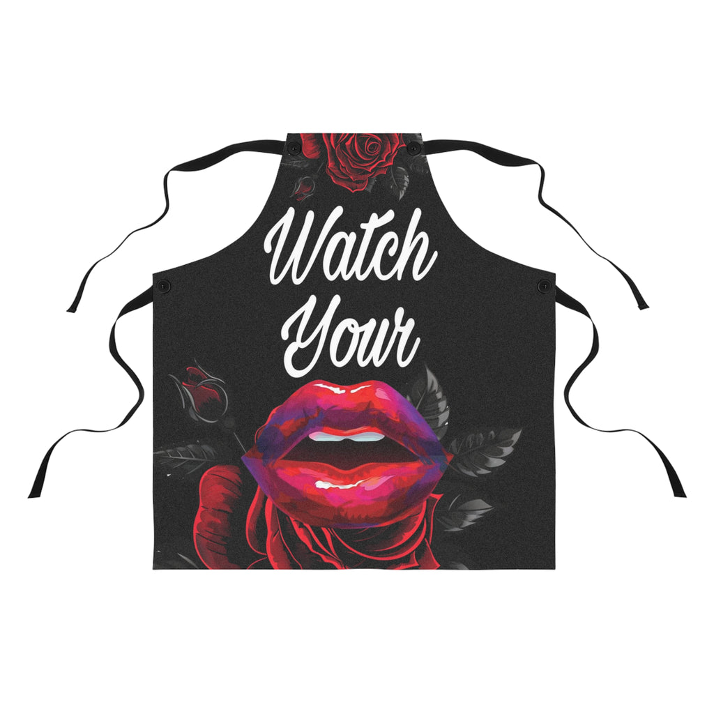 Apron, Funny Kitchen Cooking Apron for Adults, Chef Apron, Apron with Quote, Cooking Gift, Watch Your Mouth Apron