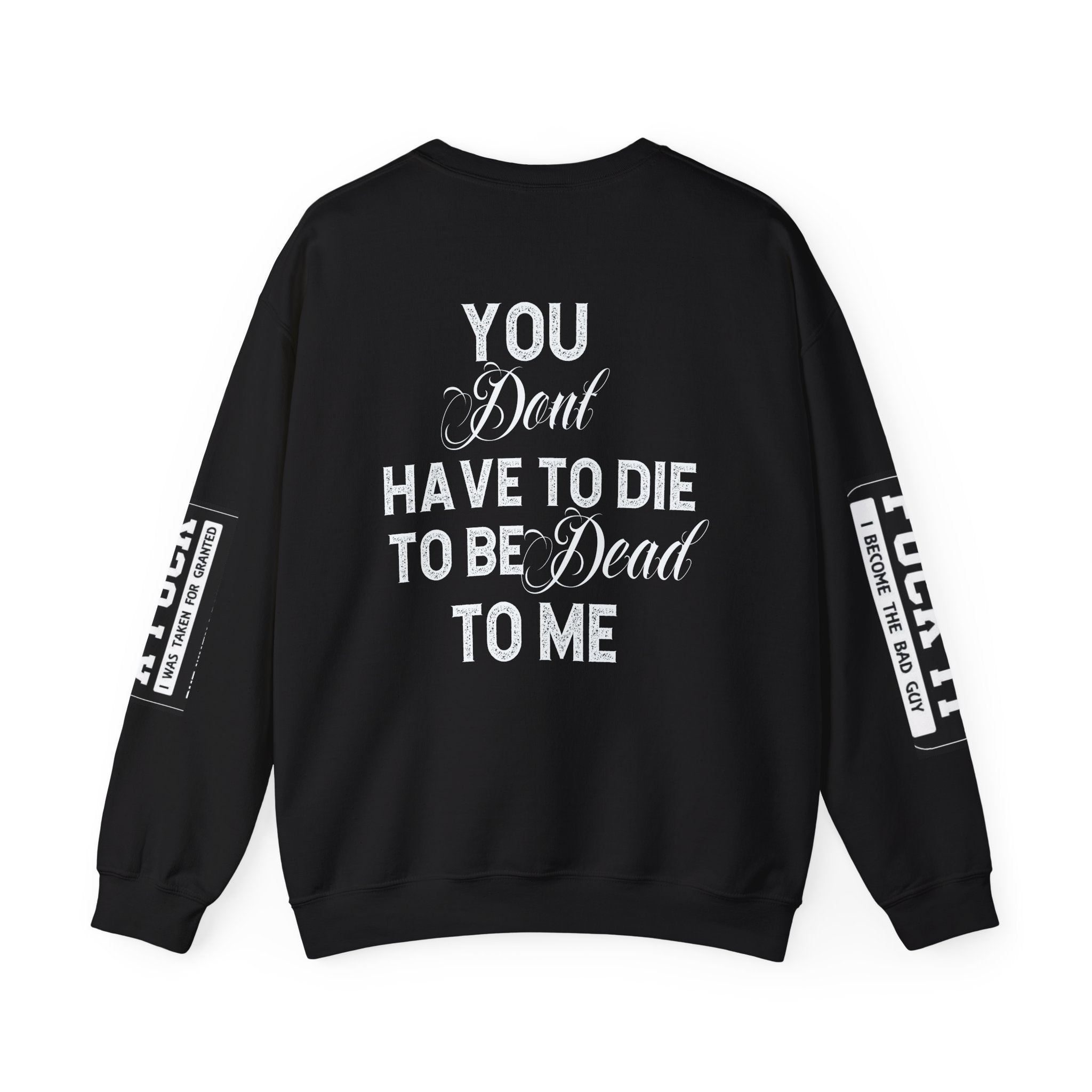 Gothic Sweatshirt, Dark Funny Quote Jumper, Sarcastic Unisex Pullover, Edgy Graphic Sweater, Alternative Streetwear Top, Grunge Clothing,