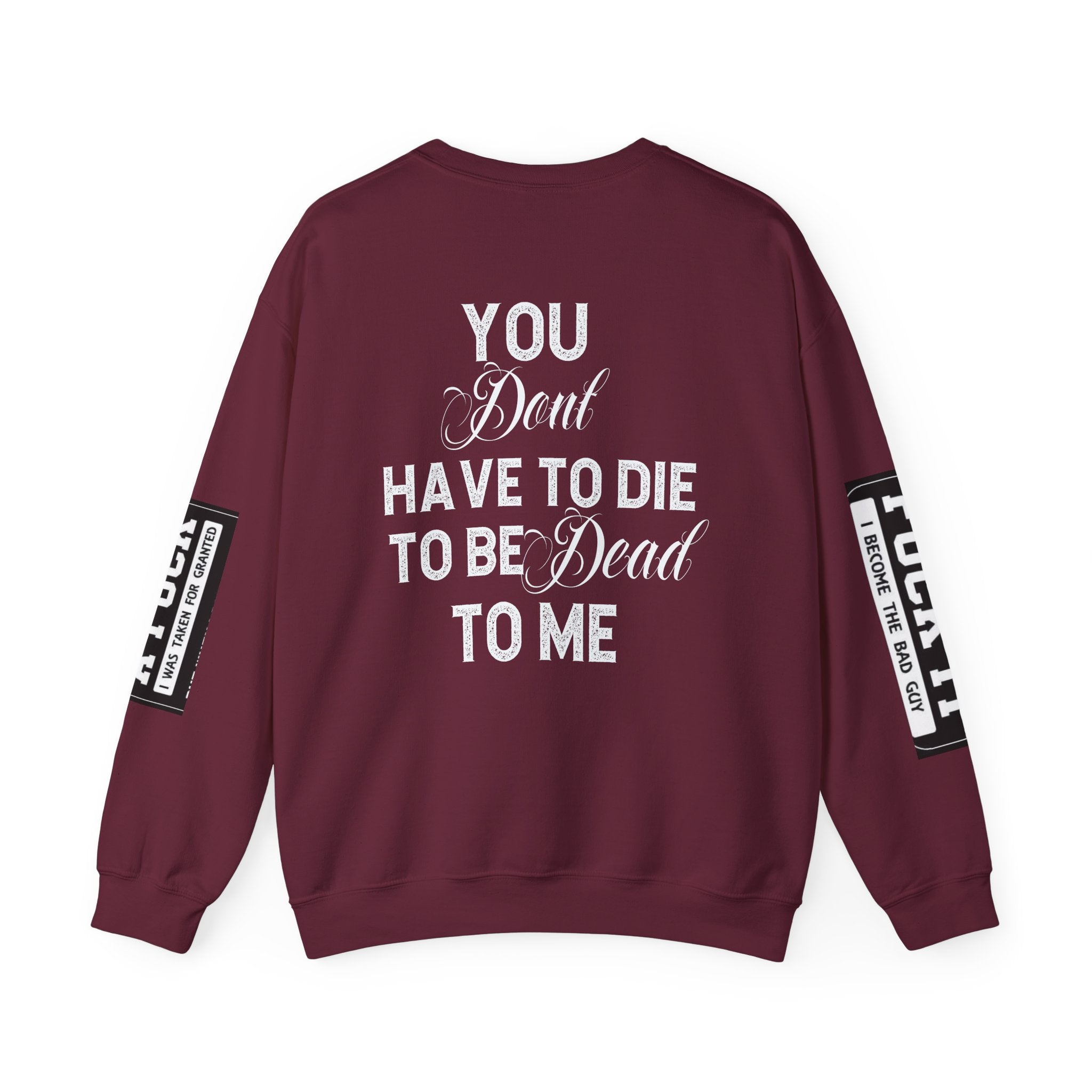 Gothic Sweatshirt, Dark Funny Quote Jumper, Sarcastic Unisex Pullover, Edgy Graphic Sweater, Alternative Streetwear Top, Grunge Clothing,