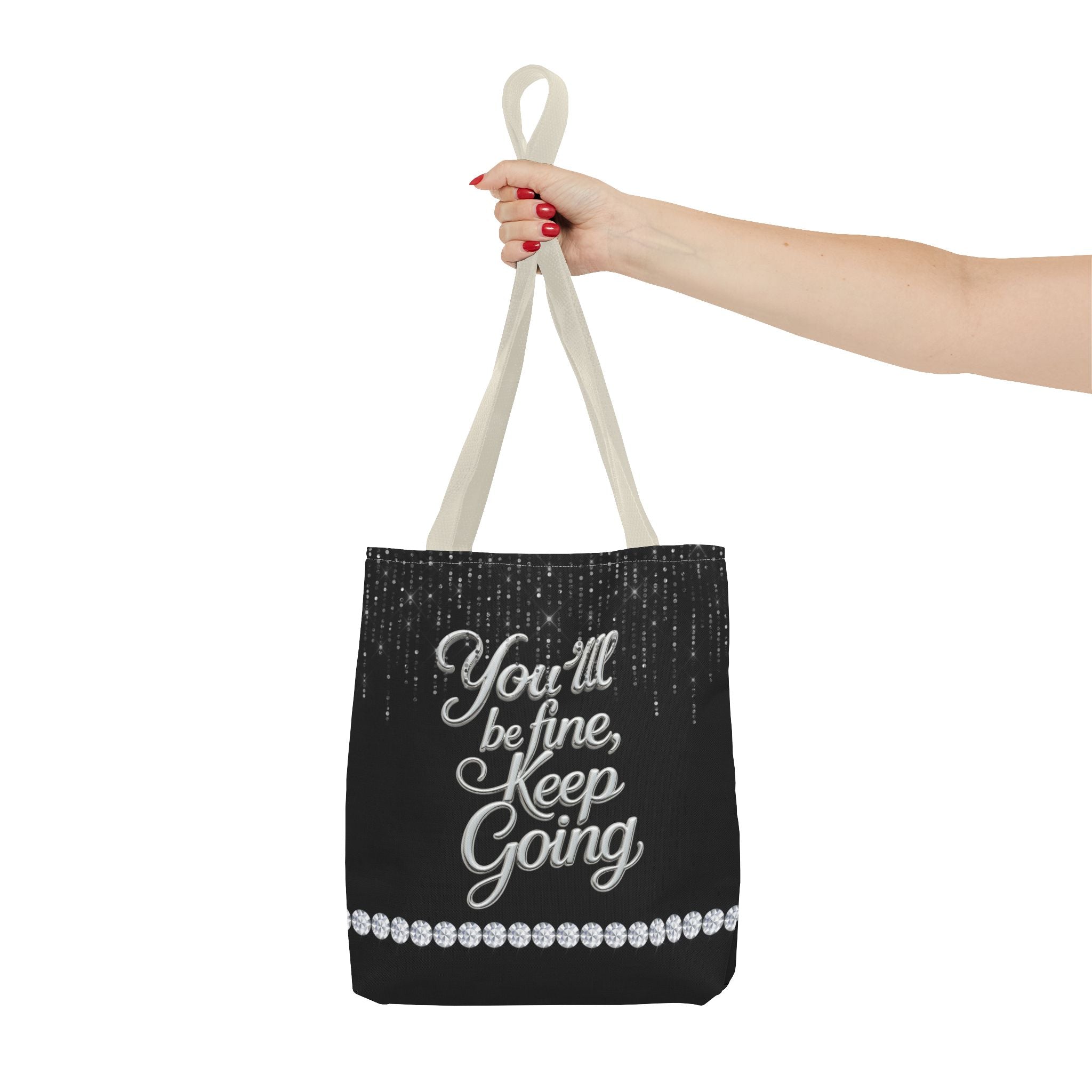 You'll Be Fine Black Tote Bag