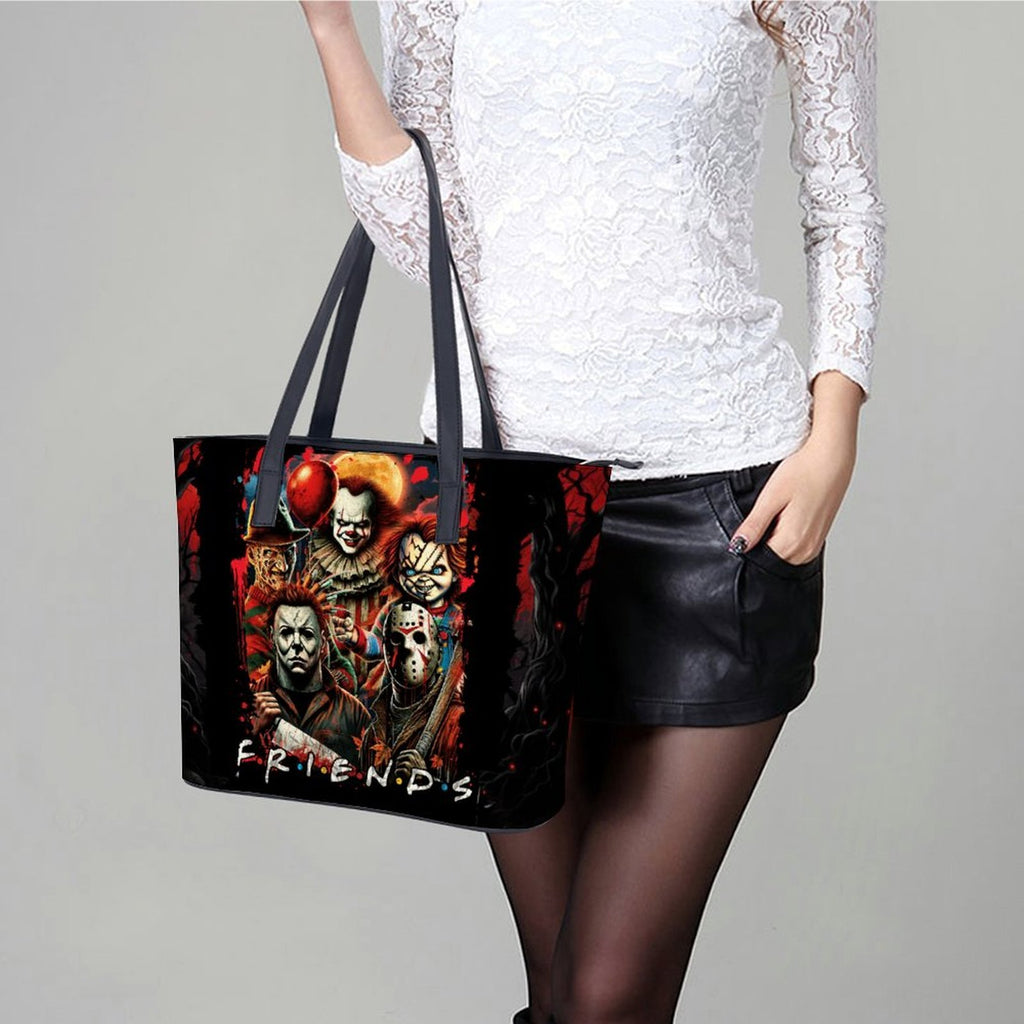 Horror Movie FRIENDS Handbag, Gothic Halloween Slasher Villains Purse, Spooky Shoulder Bag, GOTH Gift